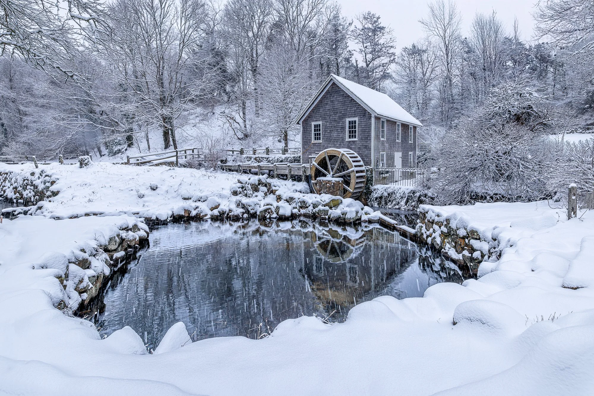 Stony Brook Grist Mill Winter