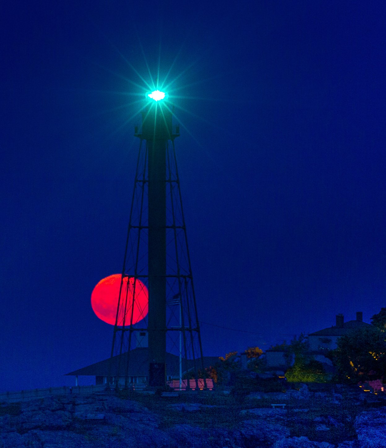 Marblehead Lighthouse Moonrise