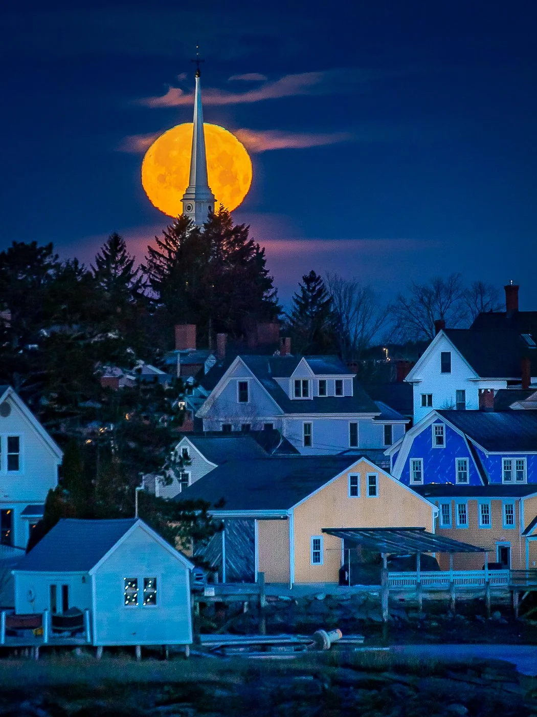 Portsmouth Moonset