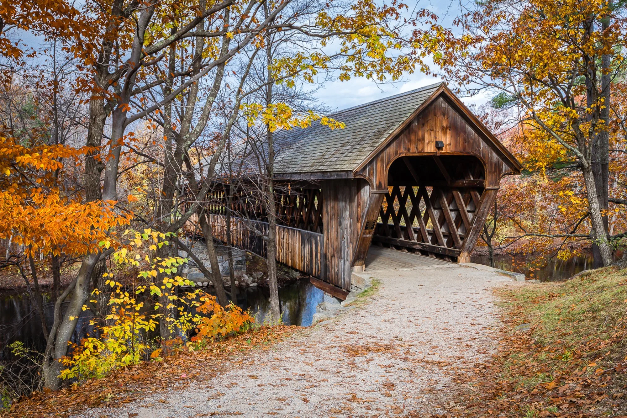 Henniker Covered Bridge Entrance