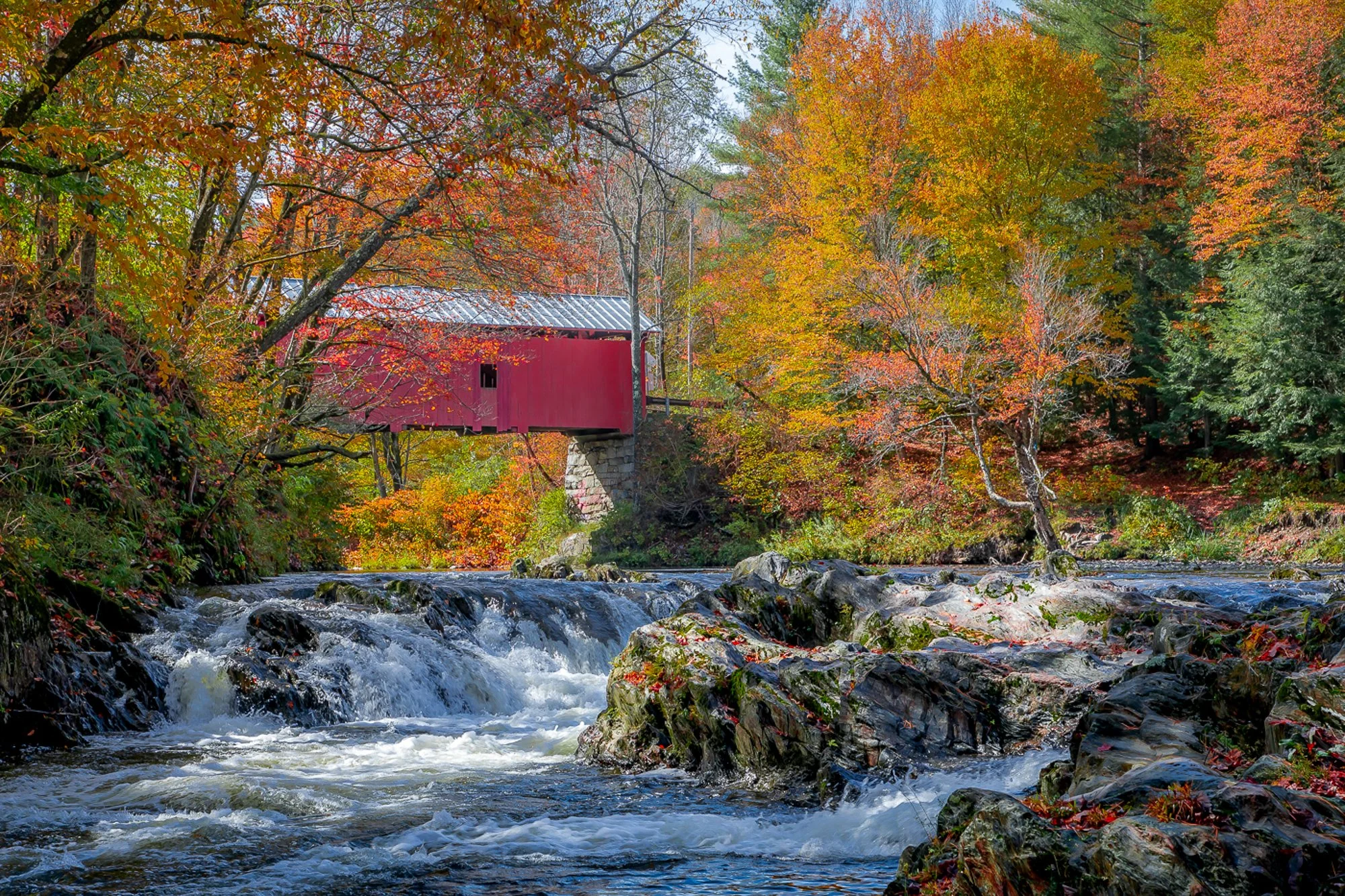 Slaughter House Covered Bridge Fall