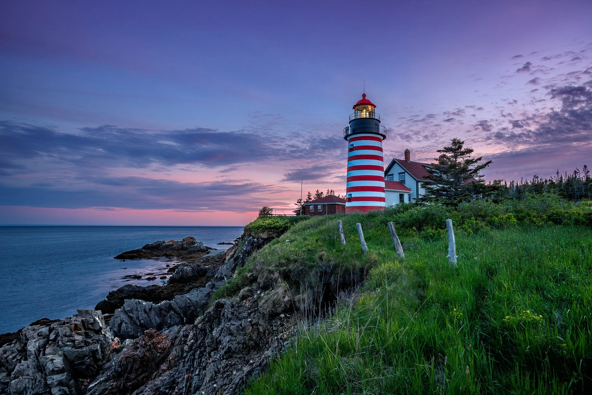 West Quoddy Head Lighthouse Sunset