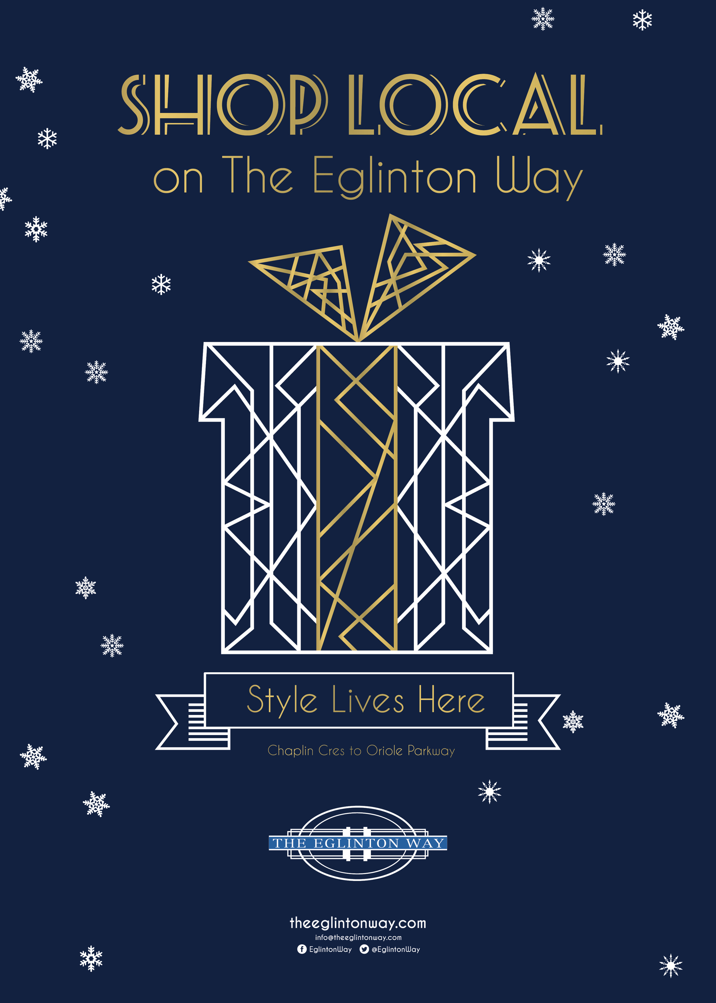 Eglinton BIA Holiday Shopping Poster