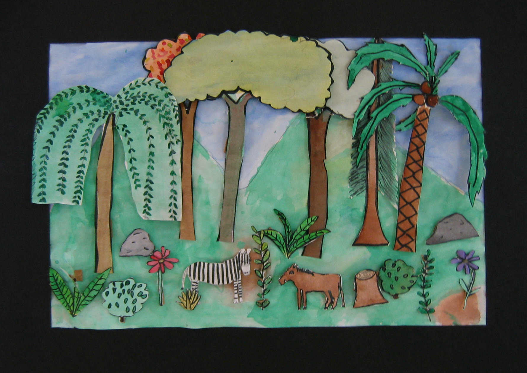 Middle School- Henri Rousseau Project 