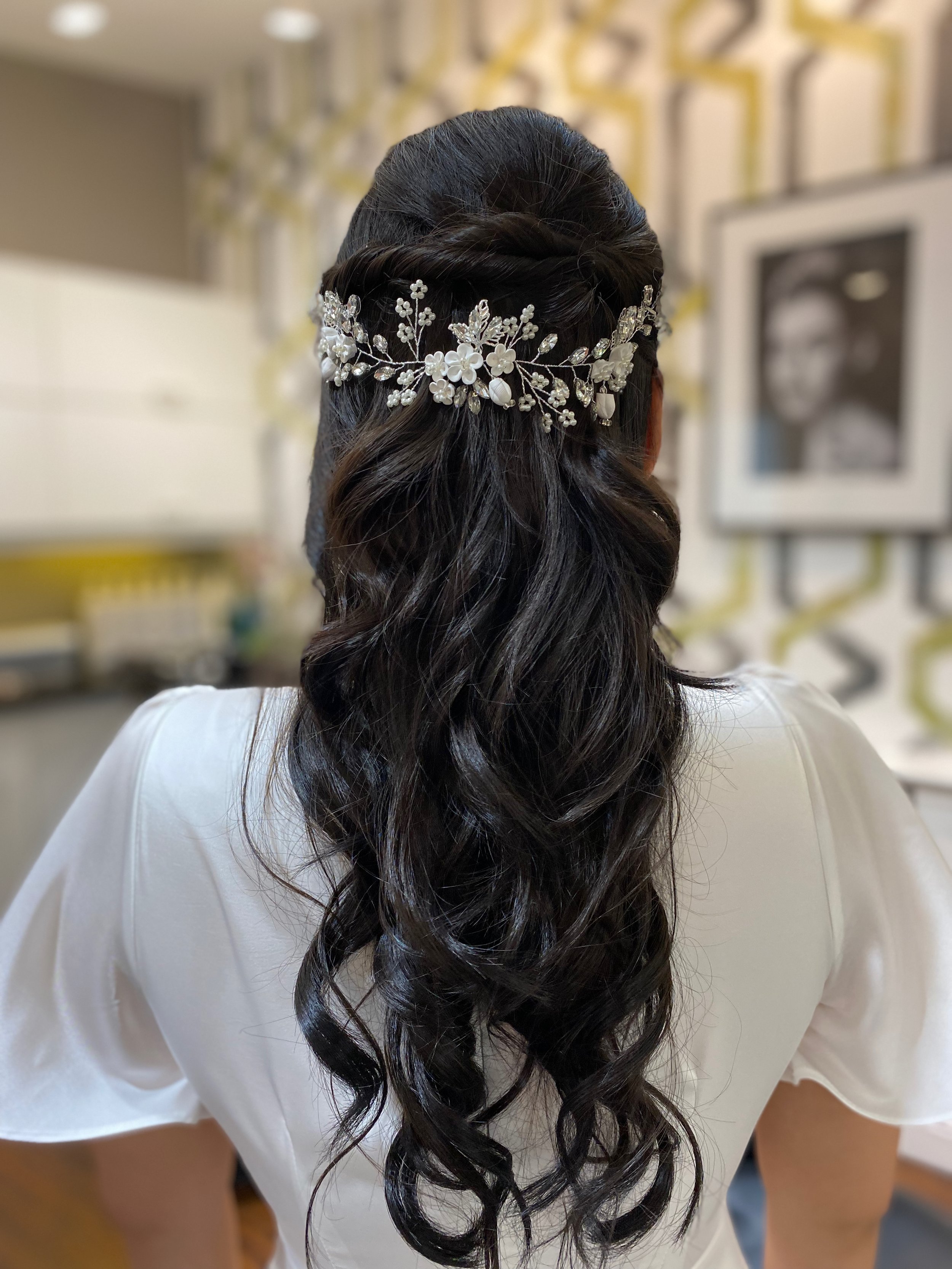 Bridal Hair with Hair Accessory