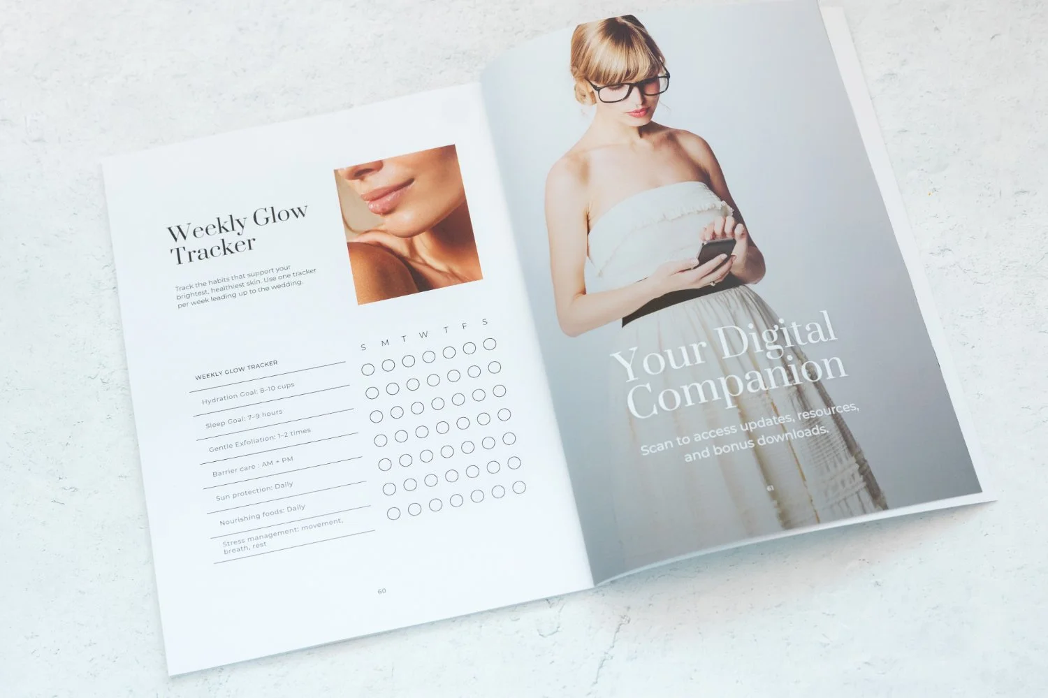 Skin Prep Guide Glow Tracker page