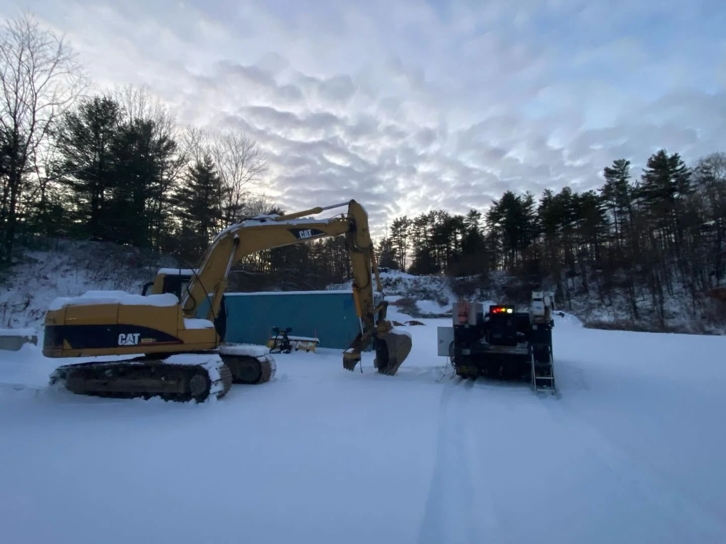 A long day working in the snow on multiple jobs.  #weldingrepairservices #fieldwork #mobilewelder