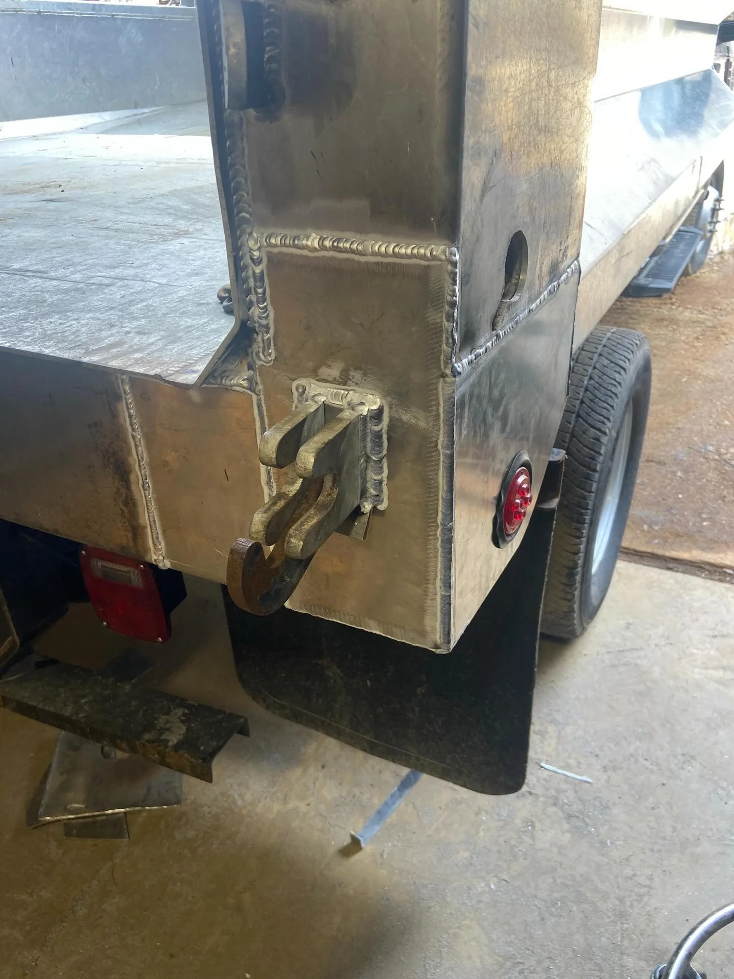 Tis the season. After winter I tend to get a few dump beds with the rear corners crushed in from the drivers backing up into a pole while plowing. Forgot to take before photos, but most of the corner was missing. Rebuilt both corners on two trucks, o