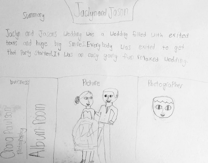 Gracie sums up Jaclyn & Jason