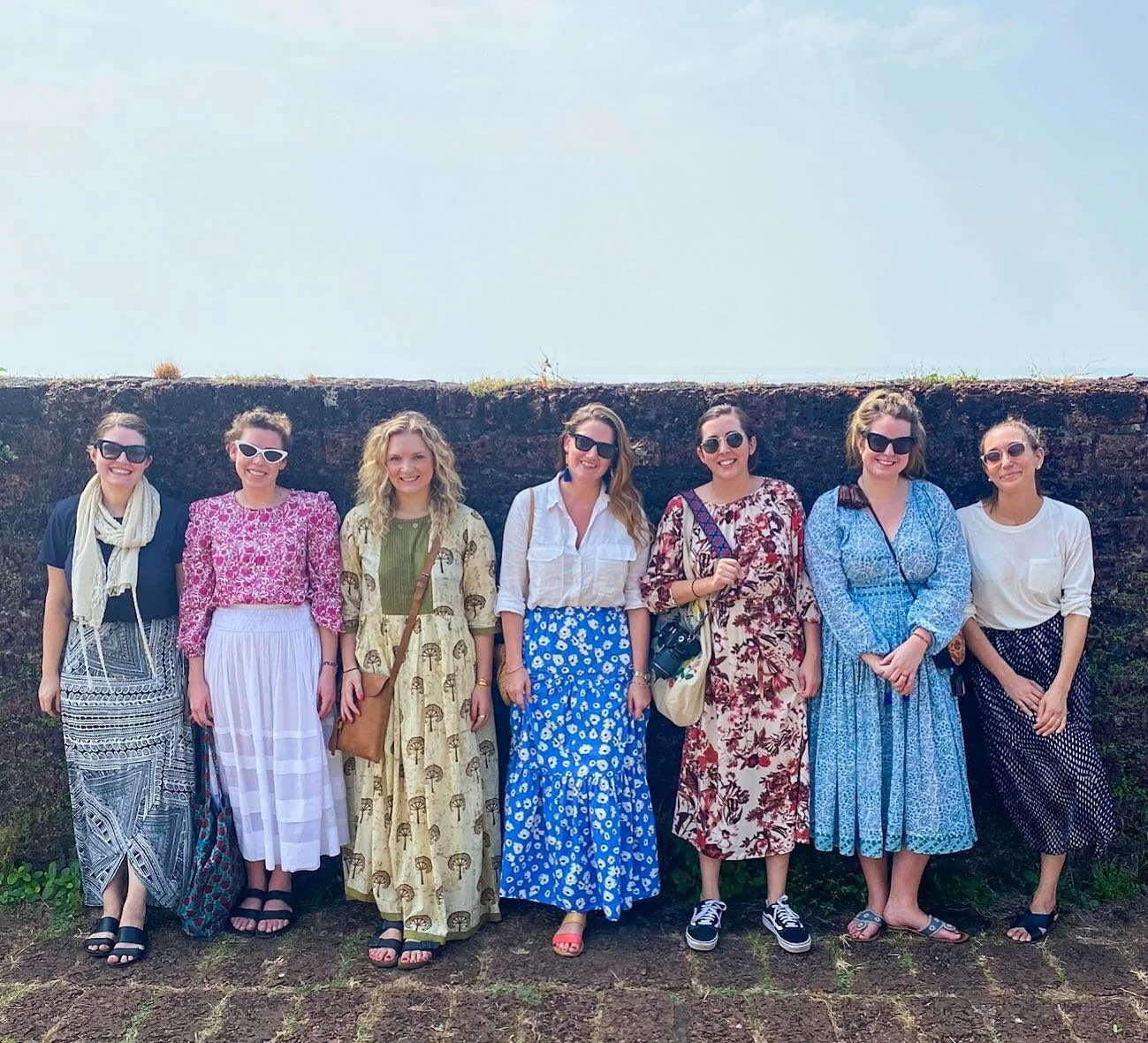 My travel gang is more colorful than yours (as I sit alone at the Delhi airport in all black)