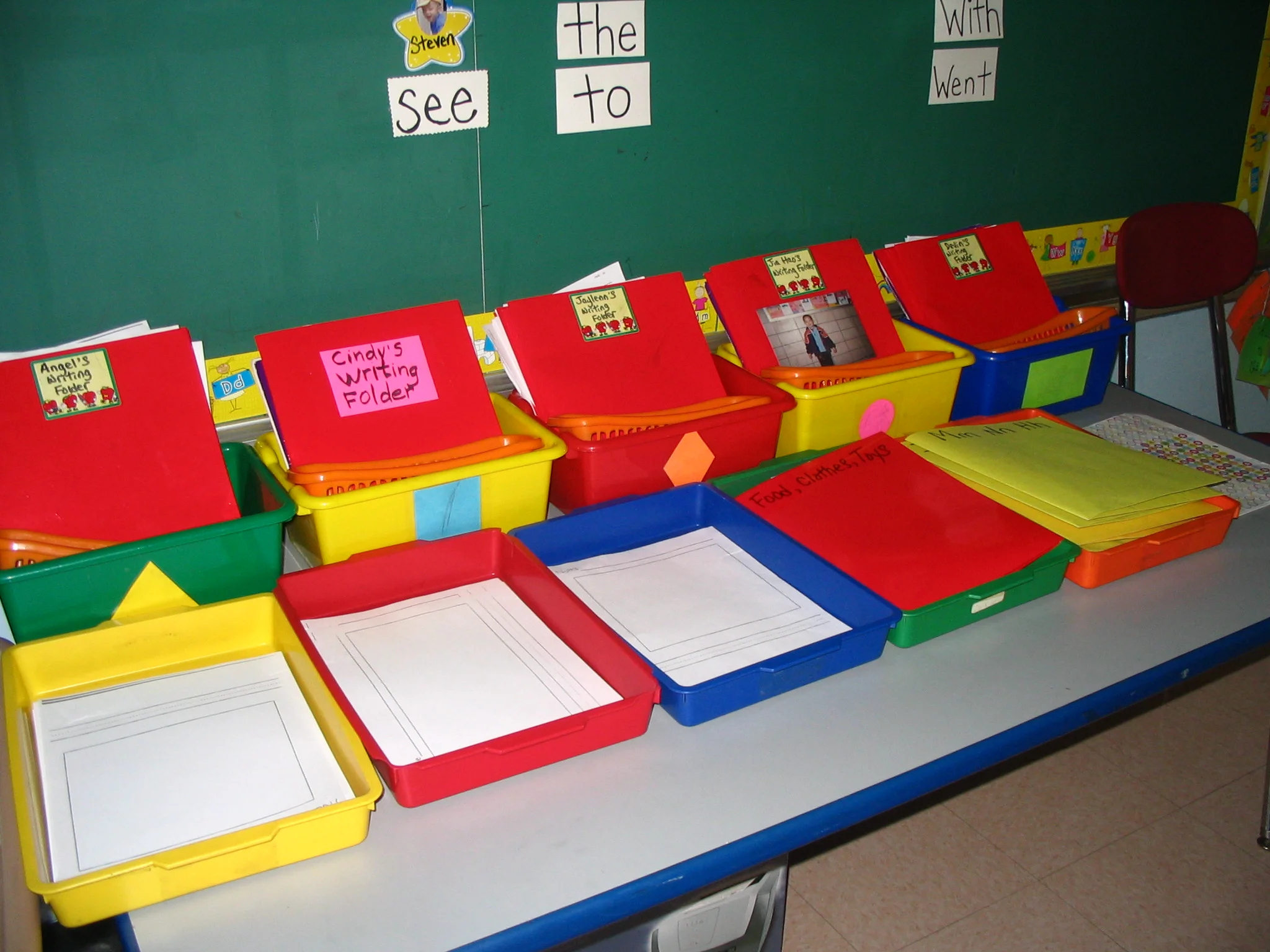 Writing folders (K-2) 
