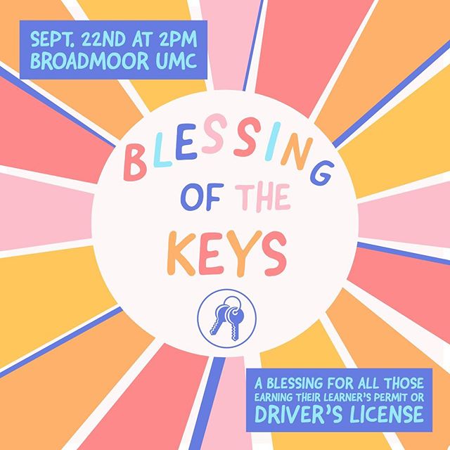 We&rsquo;re so excited about Sunday! If you are currently earning your learners permit, drivers license, or have not yet had your keys blessed, we would LOVE for you to join us this Sunday at 2pm for our blessing of the keys! As a special gift, we ha