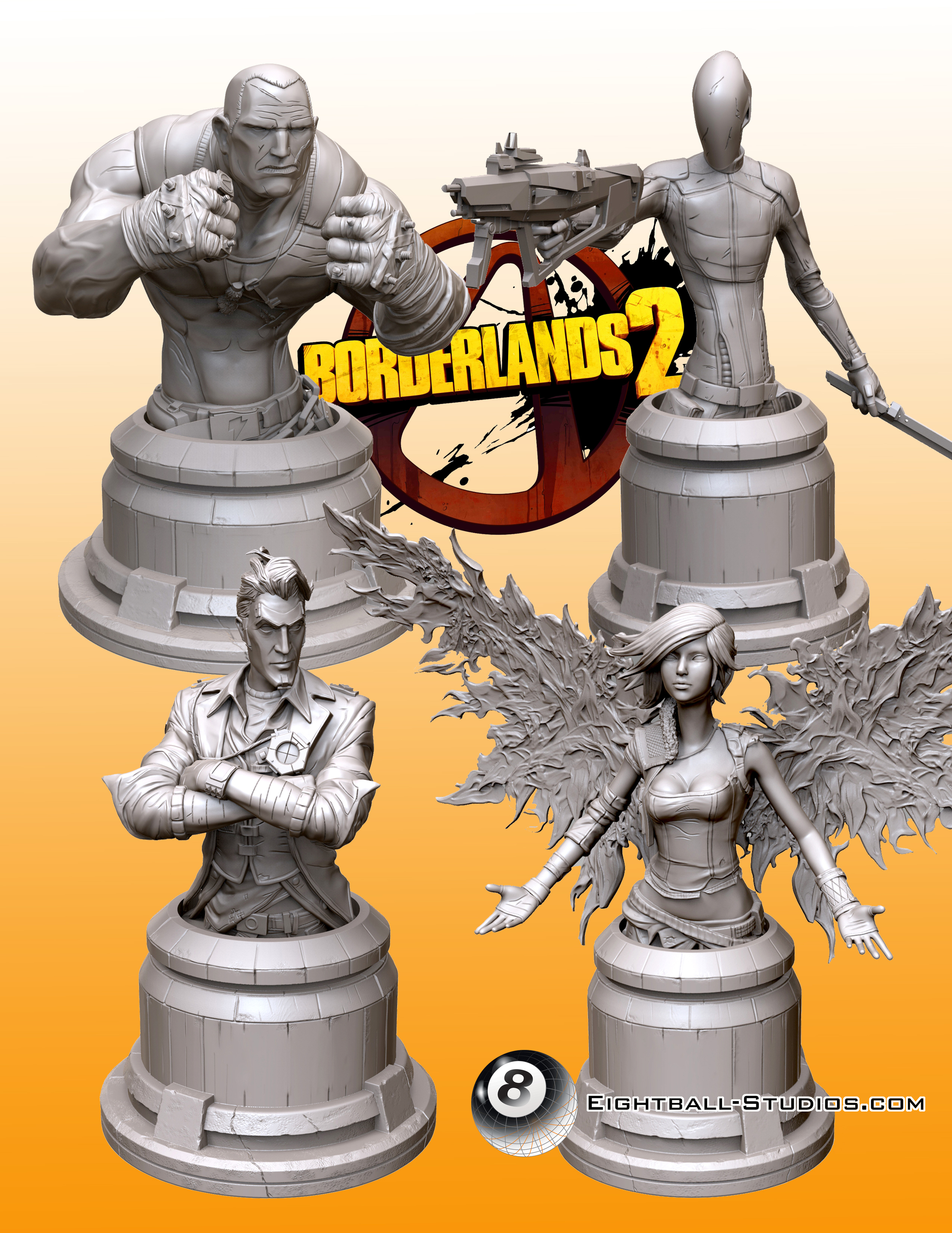 Borderlands 2 Busts