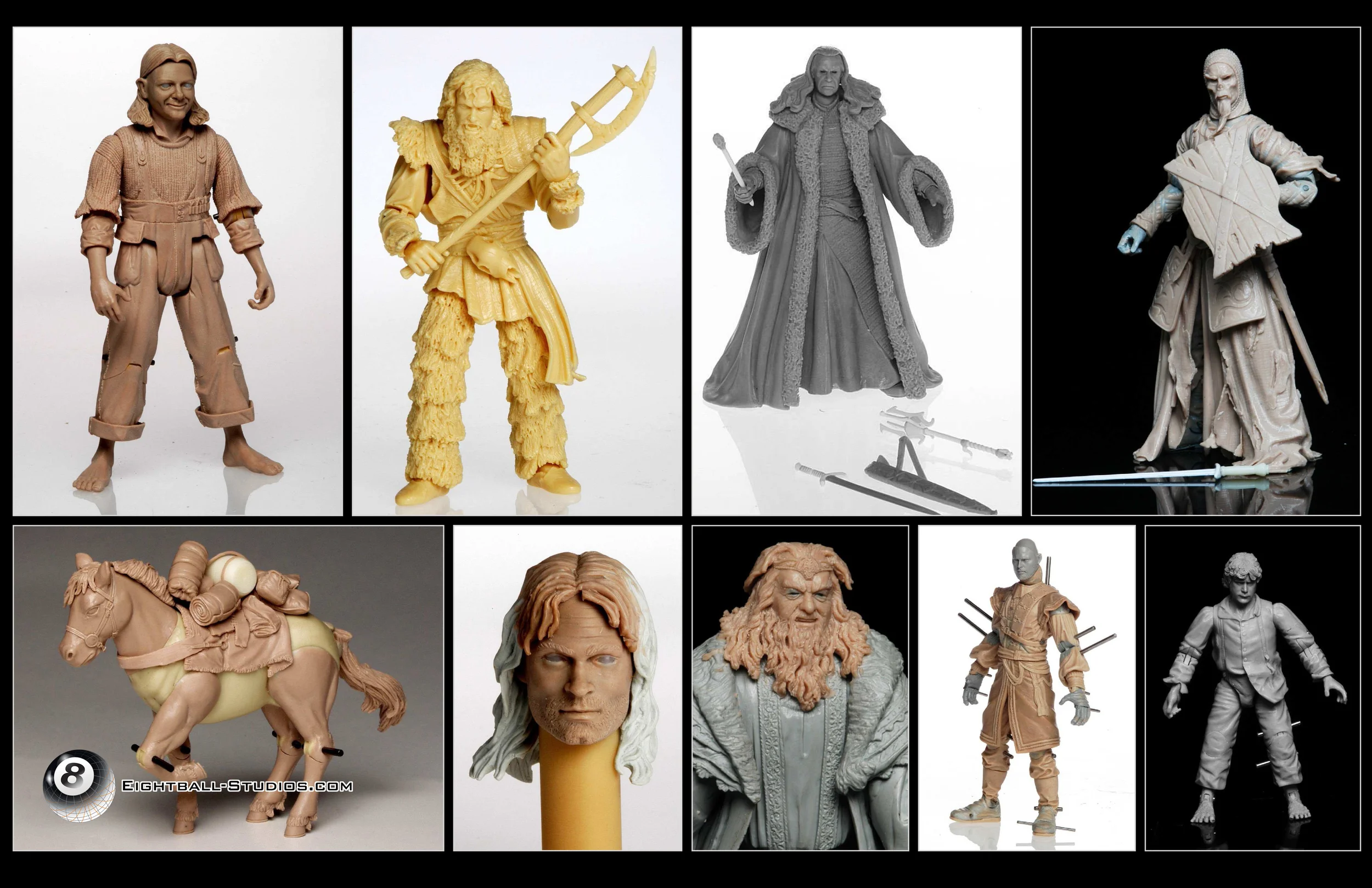 Lord of the Rings action figures (never made)
