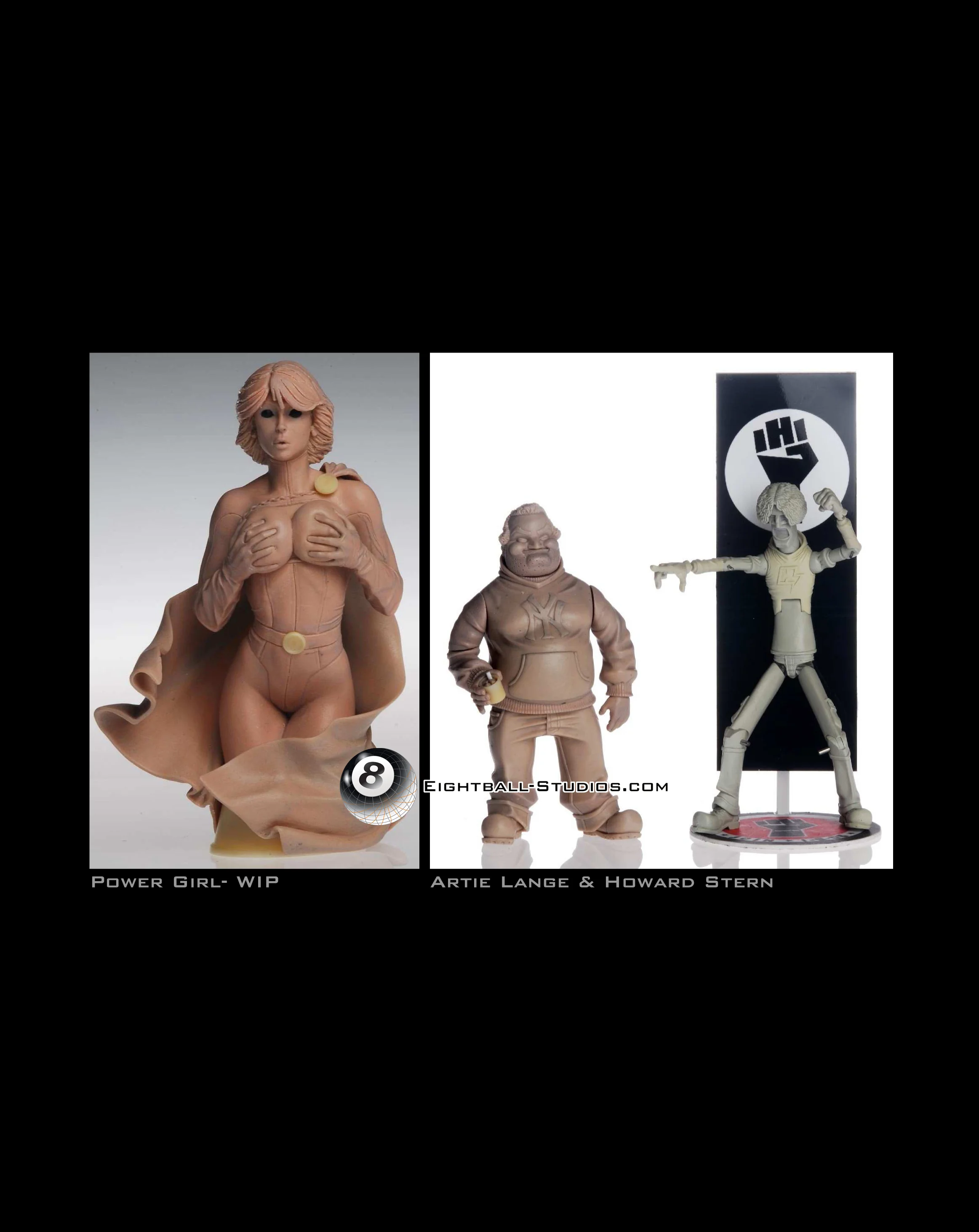 Studio projects: Power Girl, Artie Lange & Howard Stern