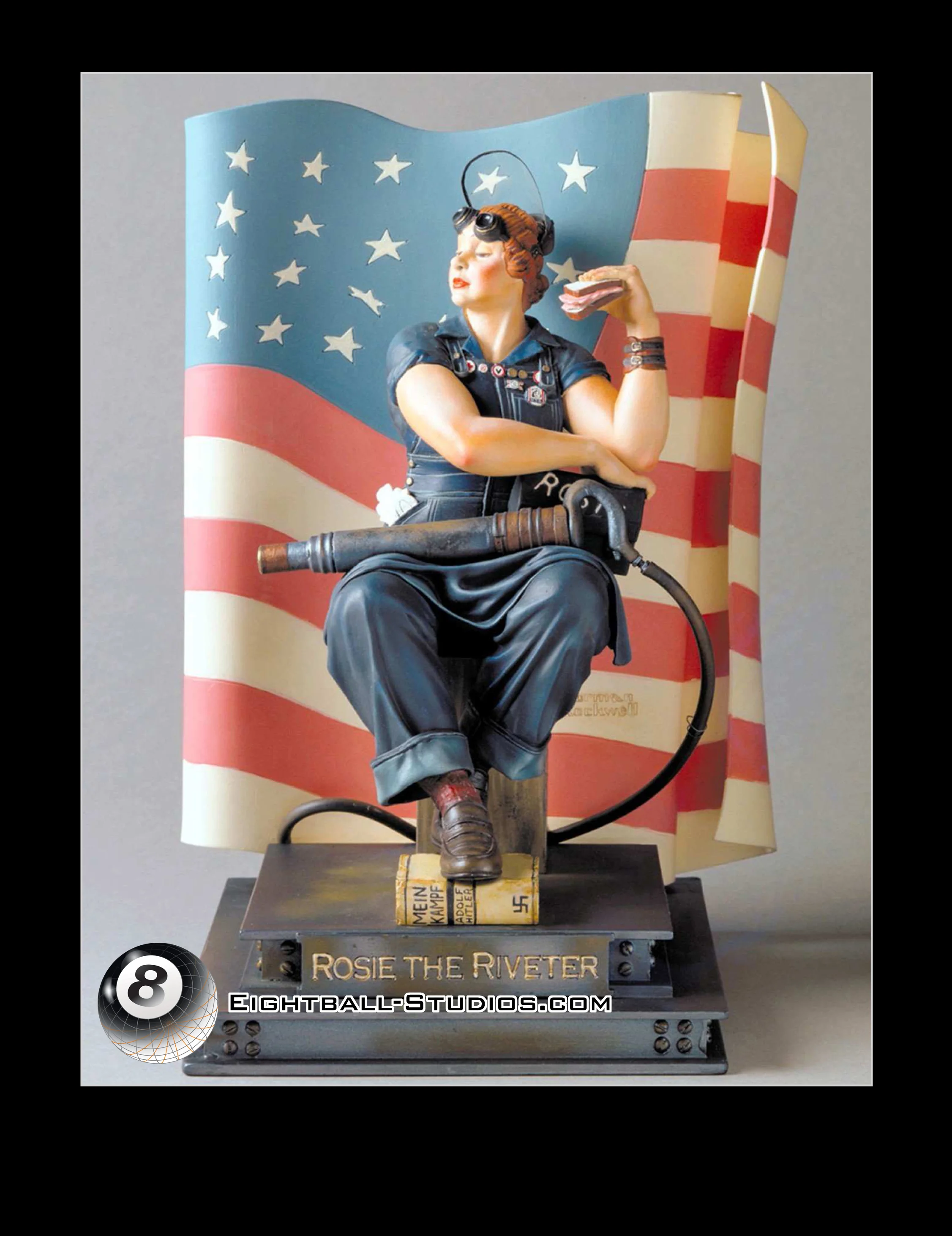 Rosie the riveter- painted by Norman Rockwell