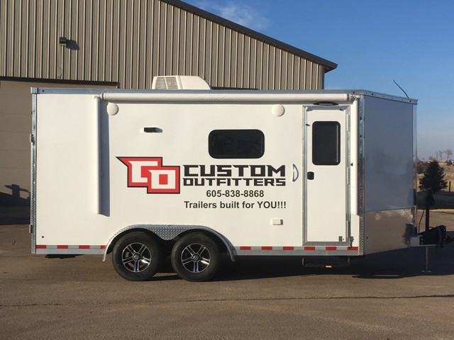 Trailer on display at all national enduro events