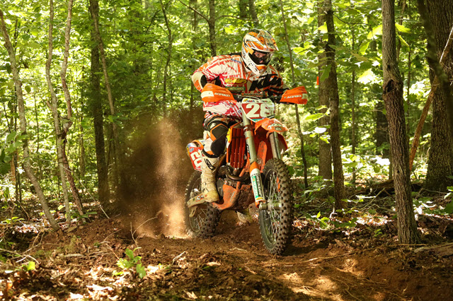 Retro photo of Mike Lafferty at the last National Enduro at Oak Ridge in 2014