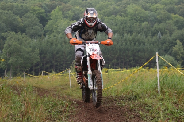 Lee on the Grass Track of the Rattlesnake National Enduro in Pennsylvania 