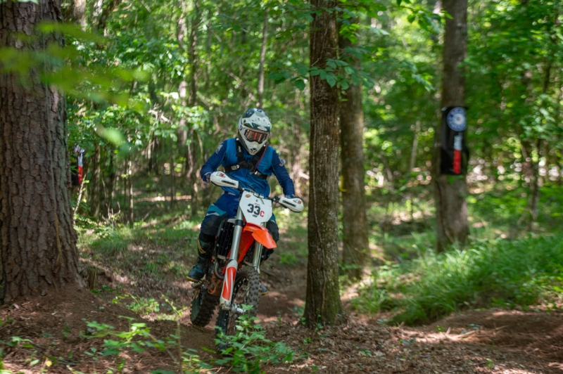 Thomas tearing up the perfect Georgia Dirt at Cherokee National Enduro Photo By Darrin Chapman