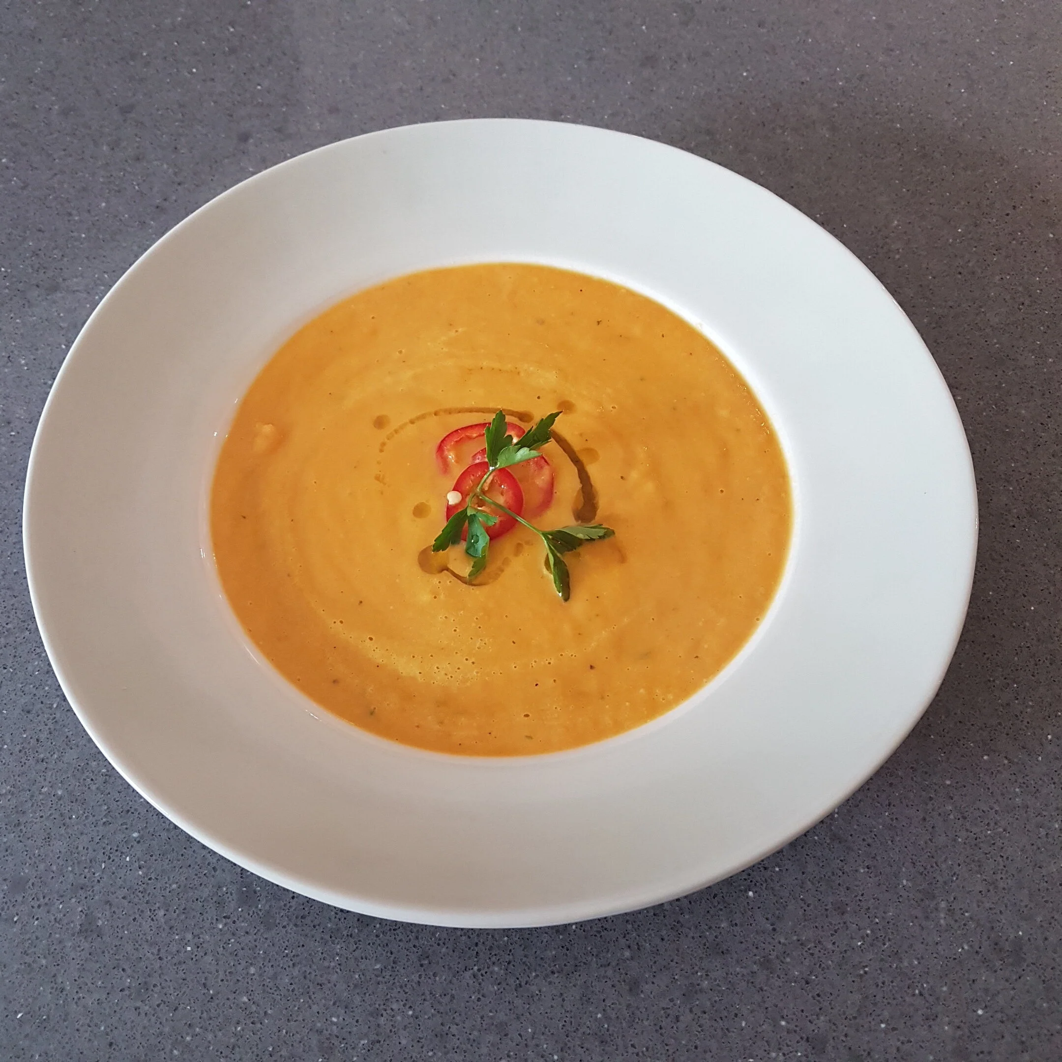Sweet Potato, Carrot and Coconut Soup