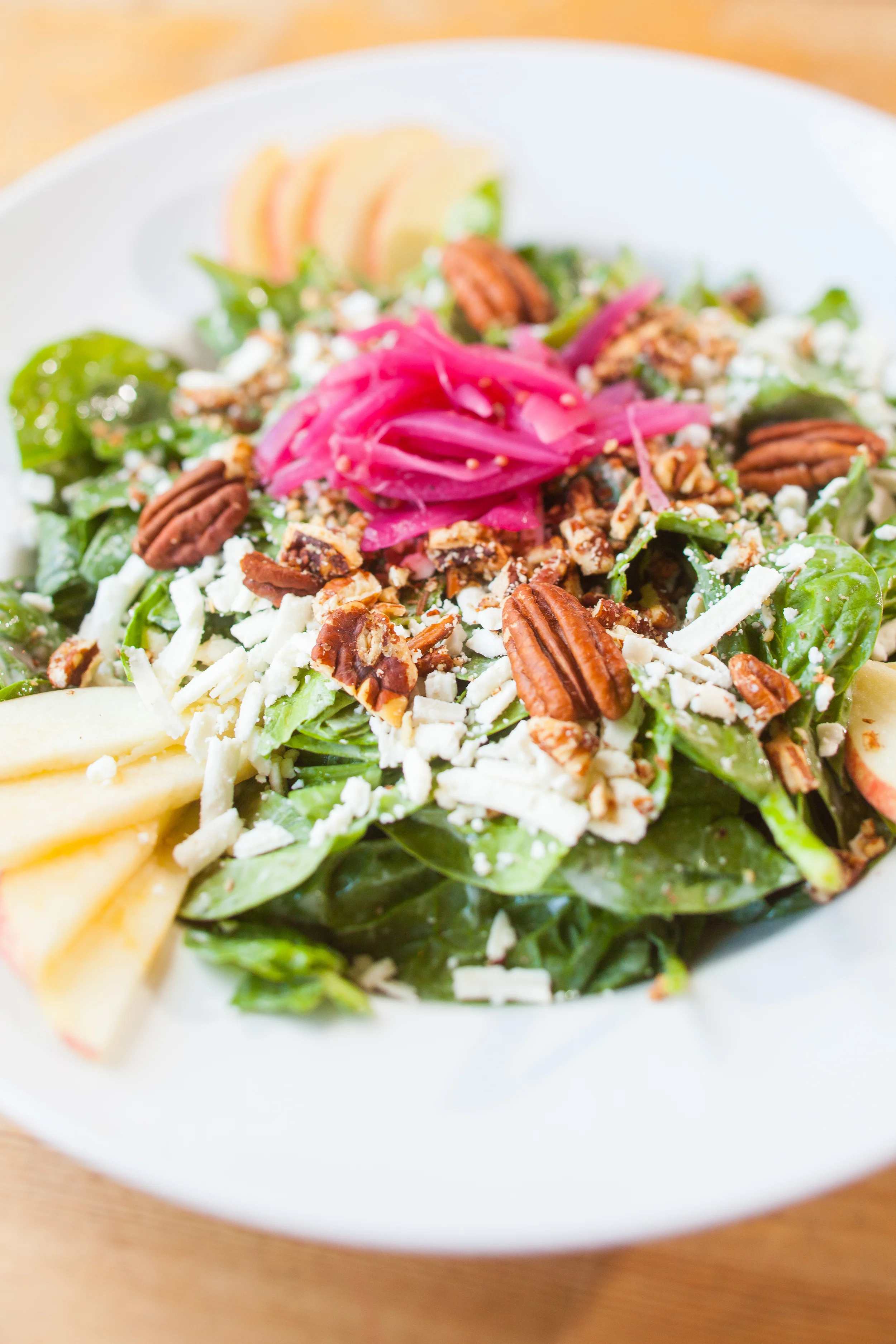 Spinach Apple Pecan Salad