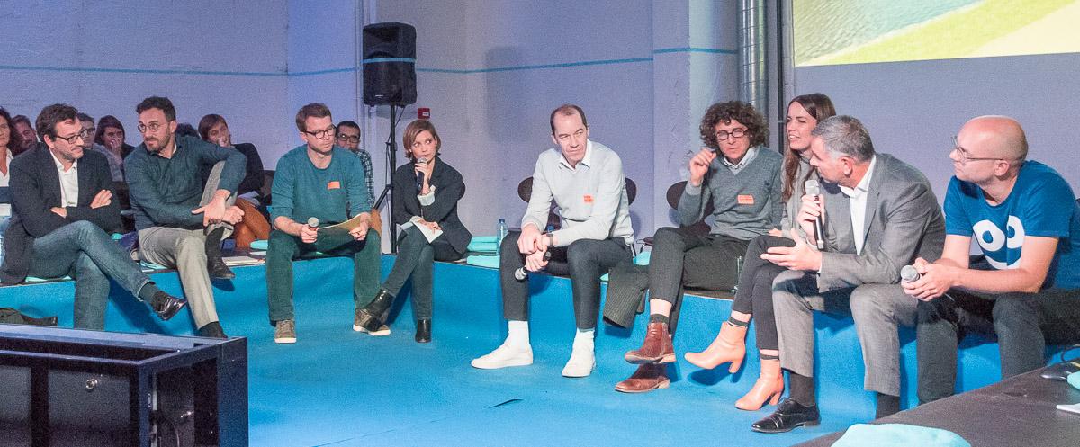 From left to right: Christophe Ribet, Pascal Smet, Roeland Dudal, Vanessa Lhuillier, Kristiaan Borret, Sylvain Hartenberg, Eva Pfannes, Alain Courtois and Paul Steinbrück of POOL IS COOL. More information about the participants / Plus d'informations sur les participants / Meer informatie over de deelnemers ...