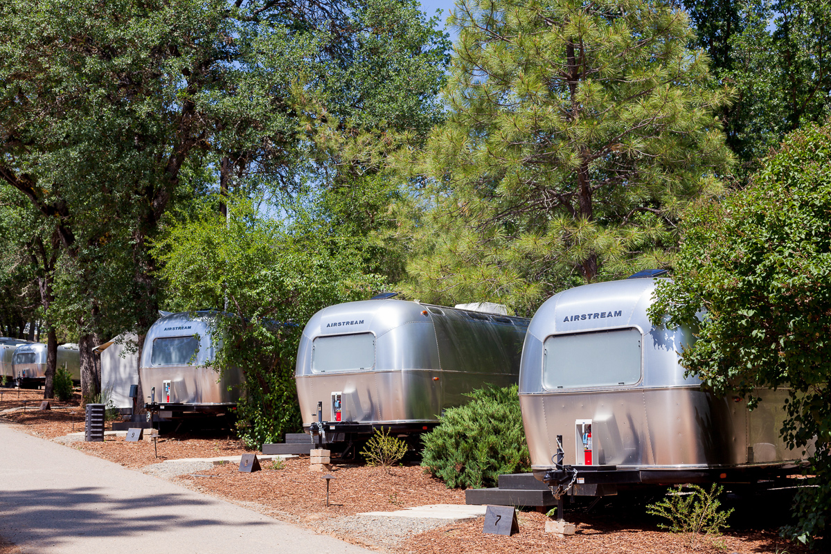 Accommodations at AutoCamp Yosemite.