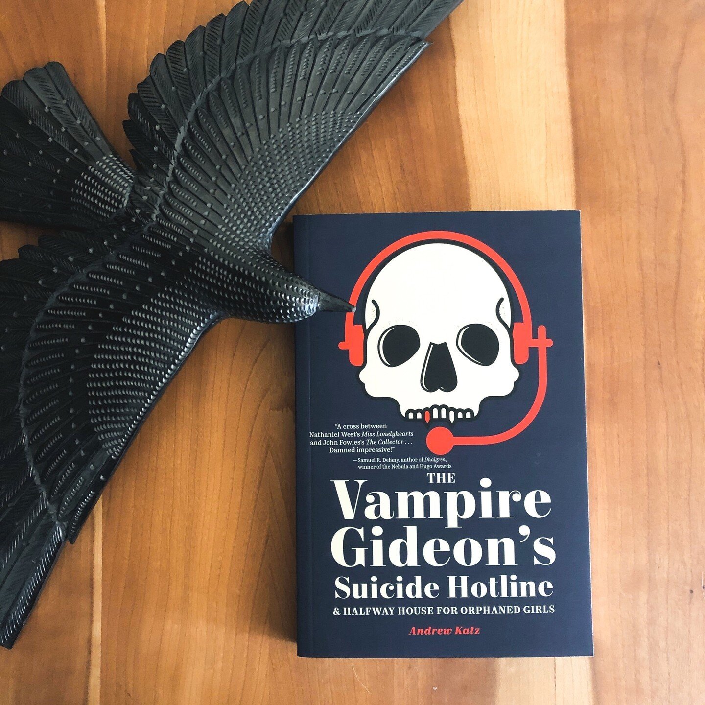 In the house on the hill, there lives a vampire&mdash;but not of the sexy, mysterious, or sparkling kind...⁠
⁠
Meet the vampire Gideon, his unconventional suicide hotline, and the disgruntled orphaned girl he accidentally finds need to adopt in this 