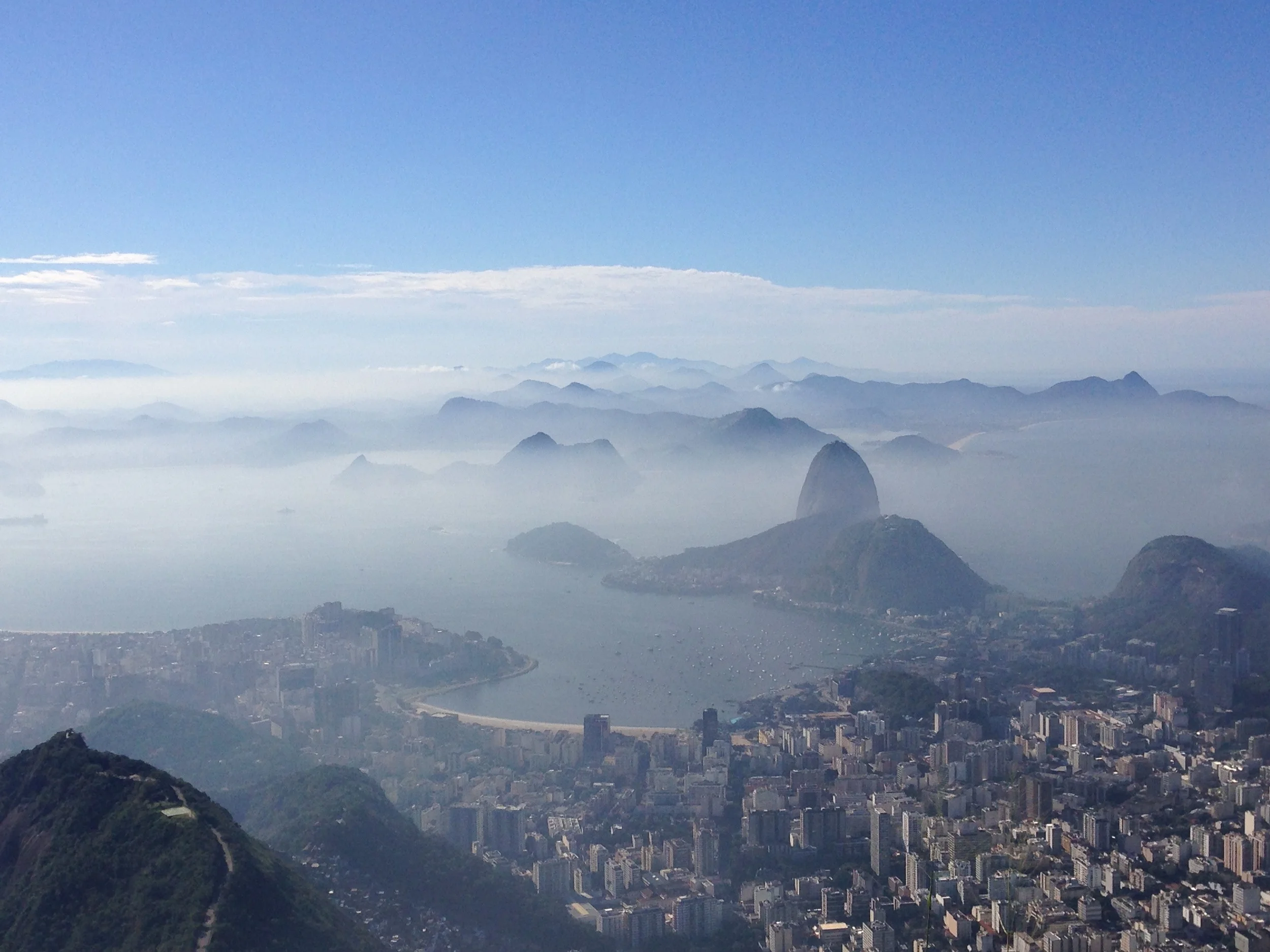 Rio de Janeiro's impossibly beautiful mix of intense of urban sprawl and jagged limestone peaks. 