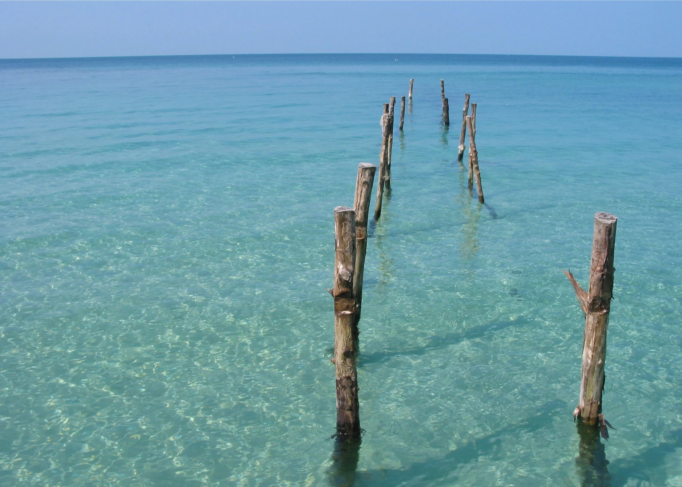 An abandoned pier on the island of Koh Kood in southeastern Thailand. 