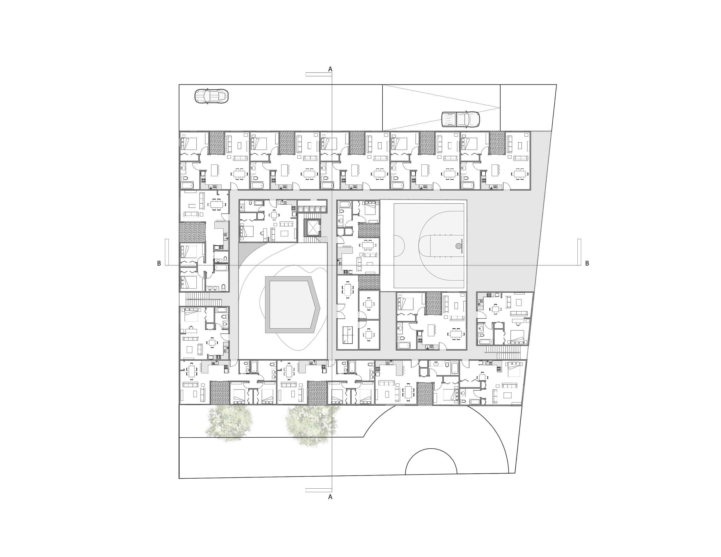  Second floor housing plan 