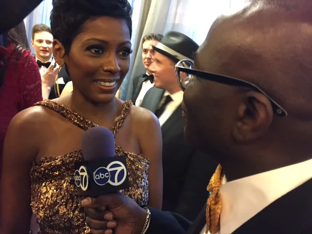 Williams interviewing Tamron Hall, a national correspondent for NBC News. (Courtesy: Armstrong Williams)