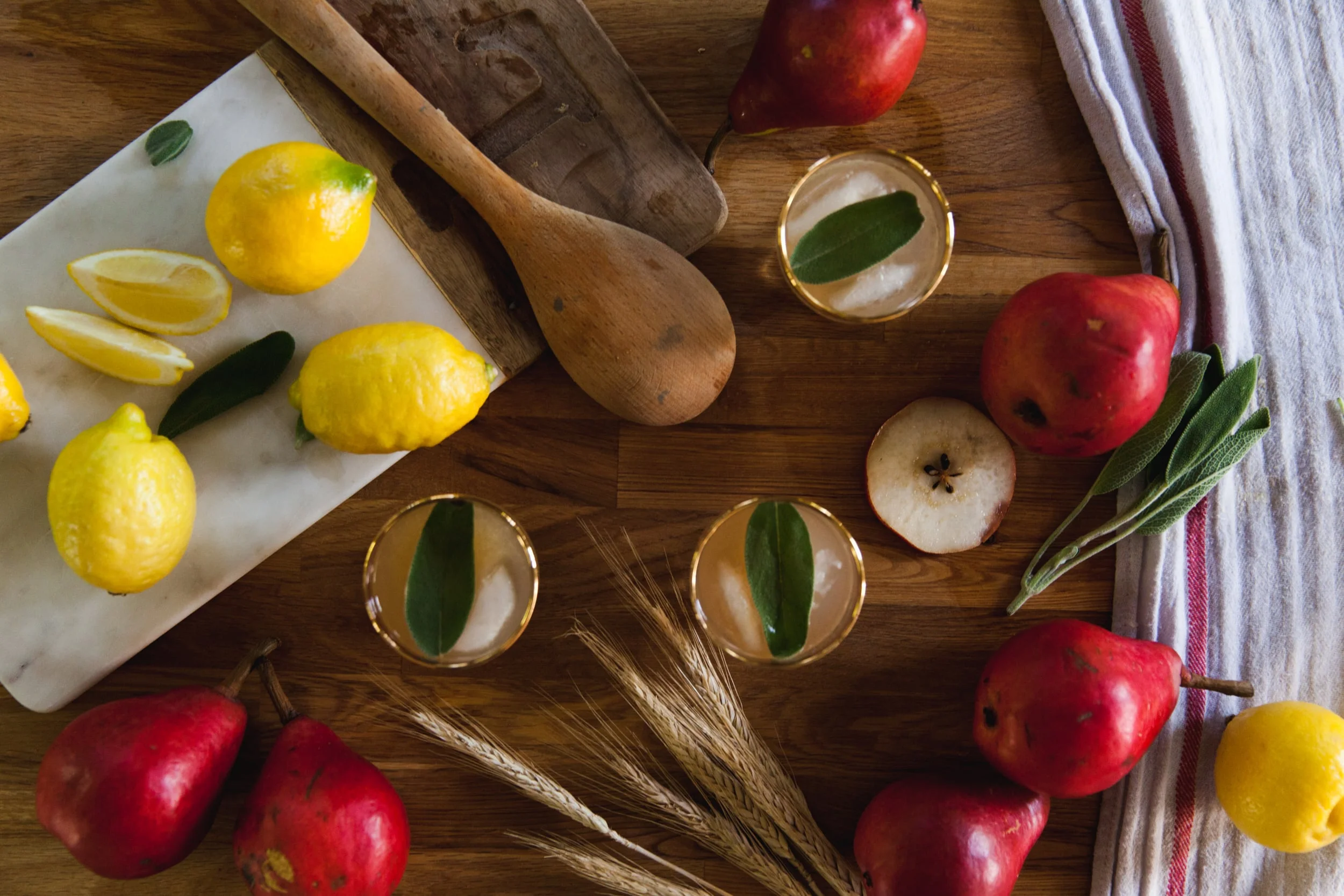 Pear Smash Cocktail with Arrowroot Clothing