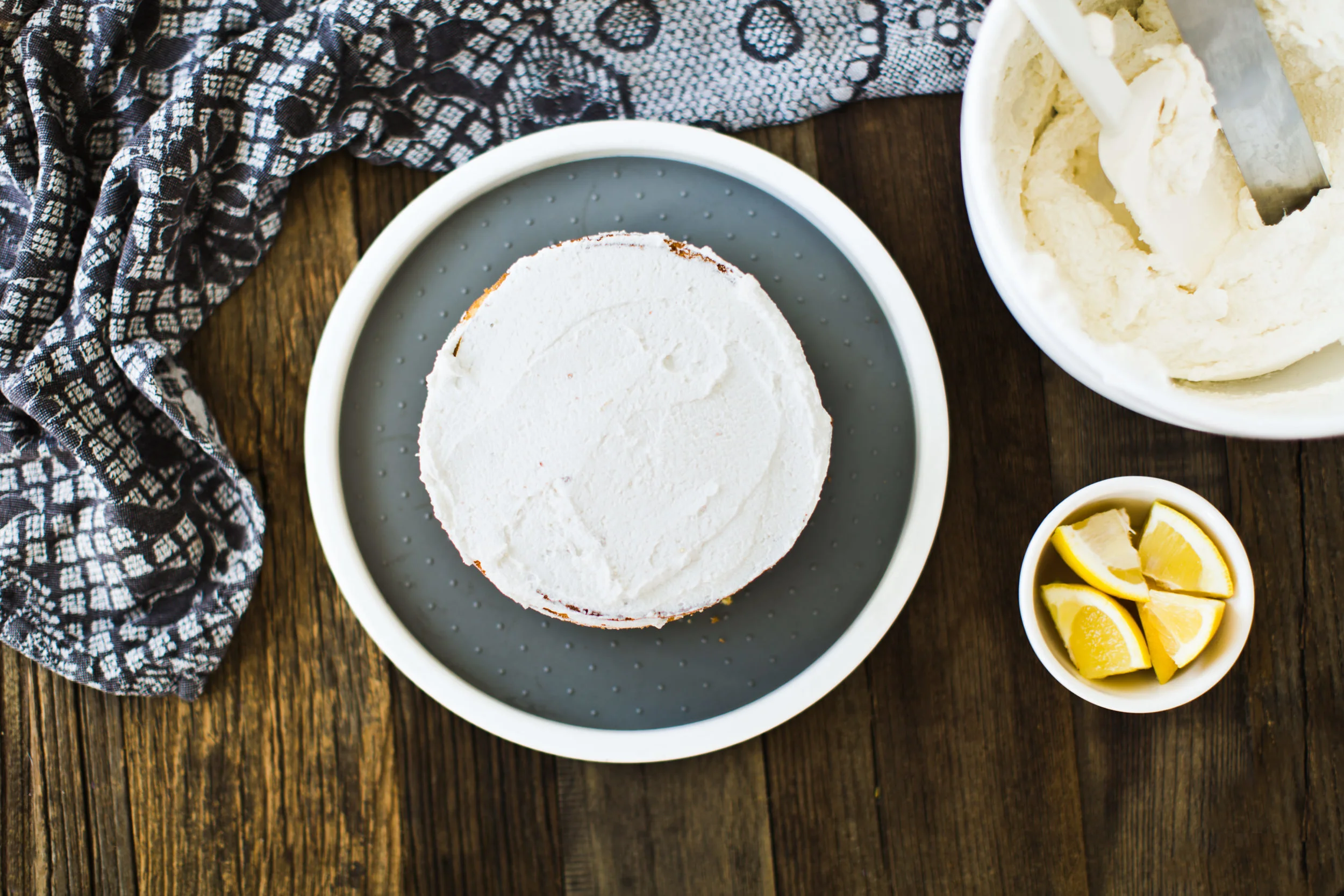 Three Tiered Lemon Cake