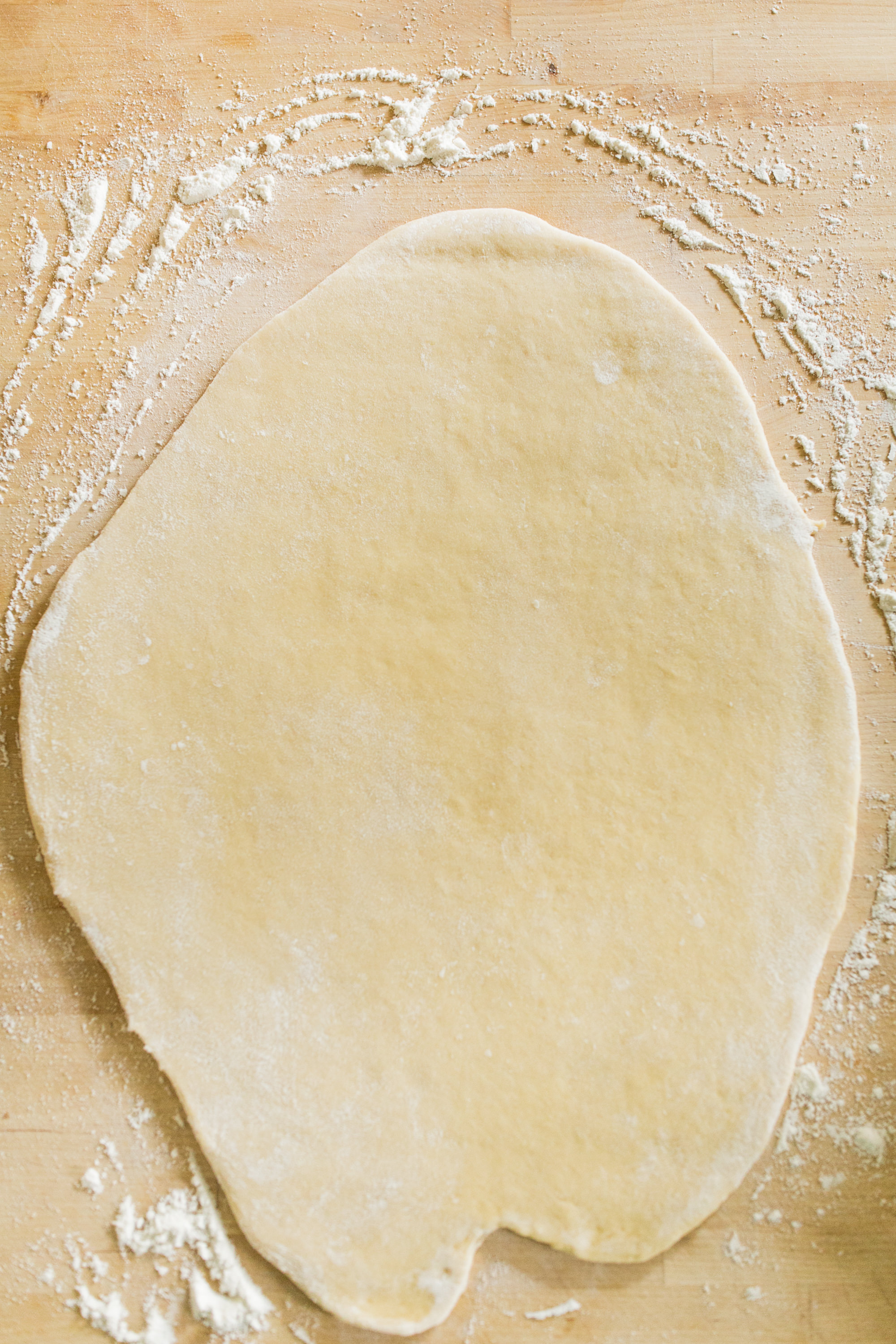  Rolling Out the Pull Apart Bread Dough 