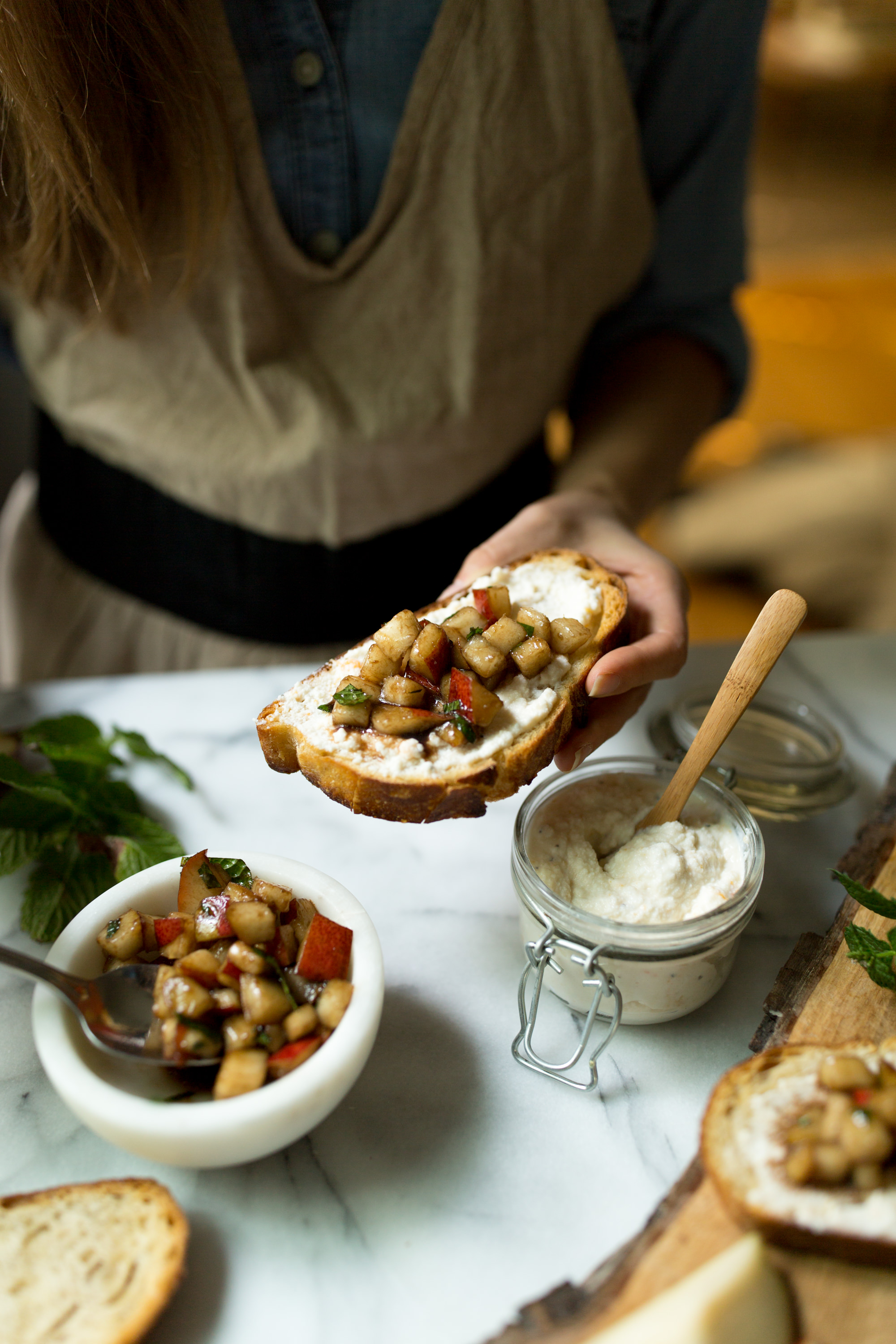 Pear Bruschetta