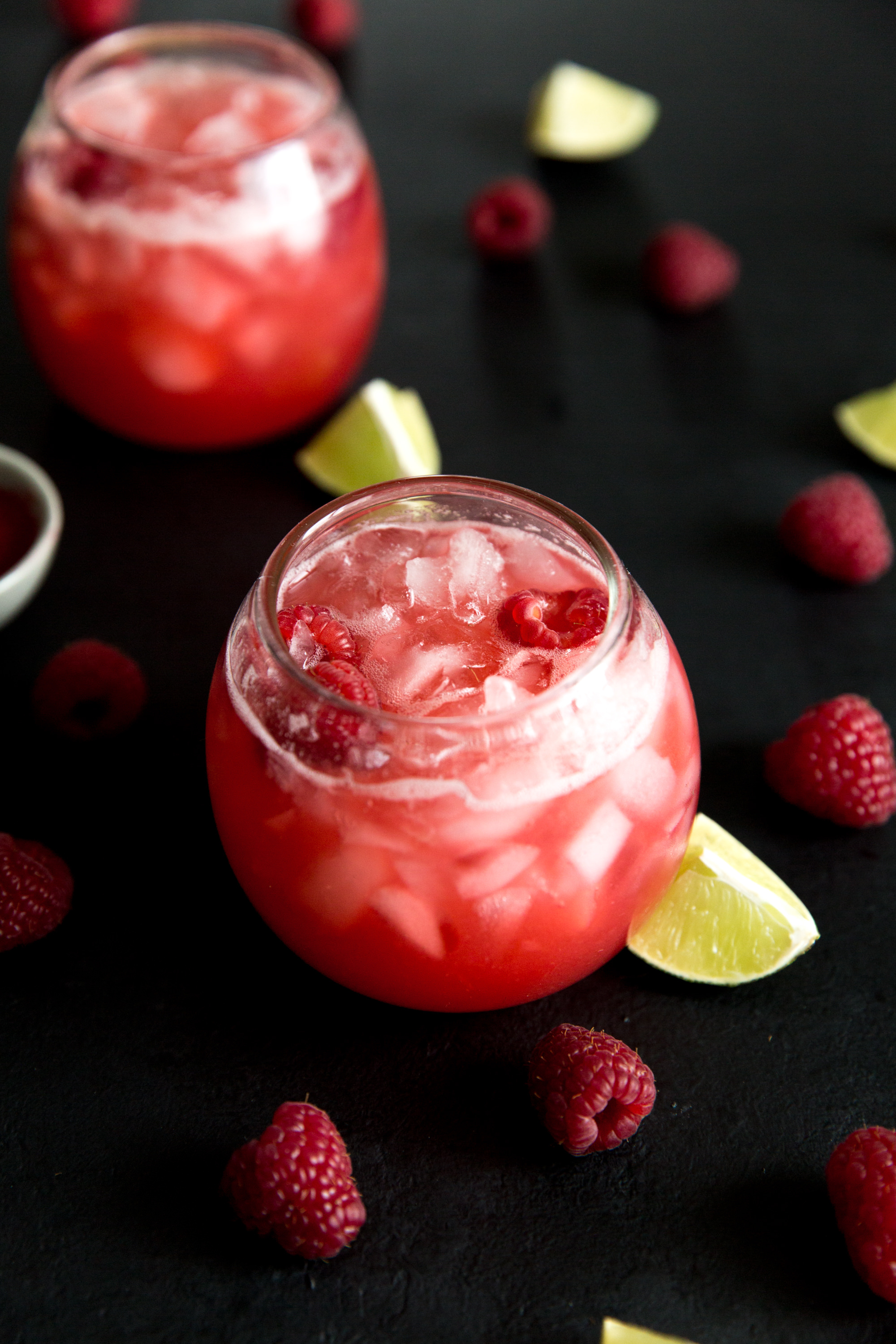 Cocktail With Raspberry & Ginger Beer