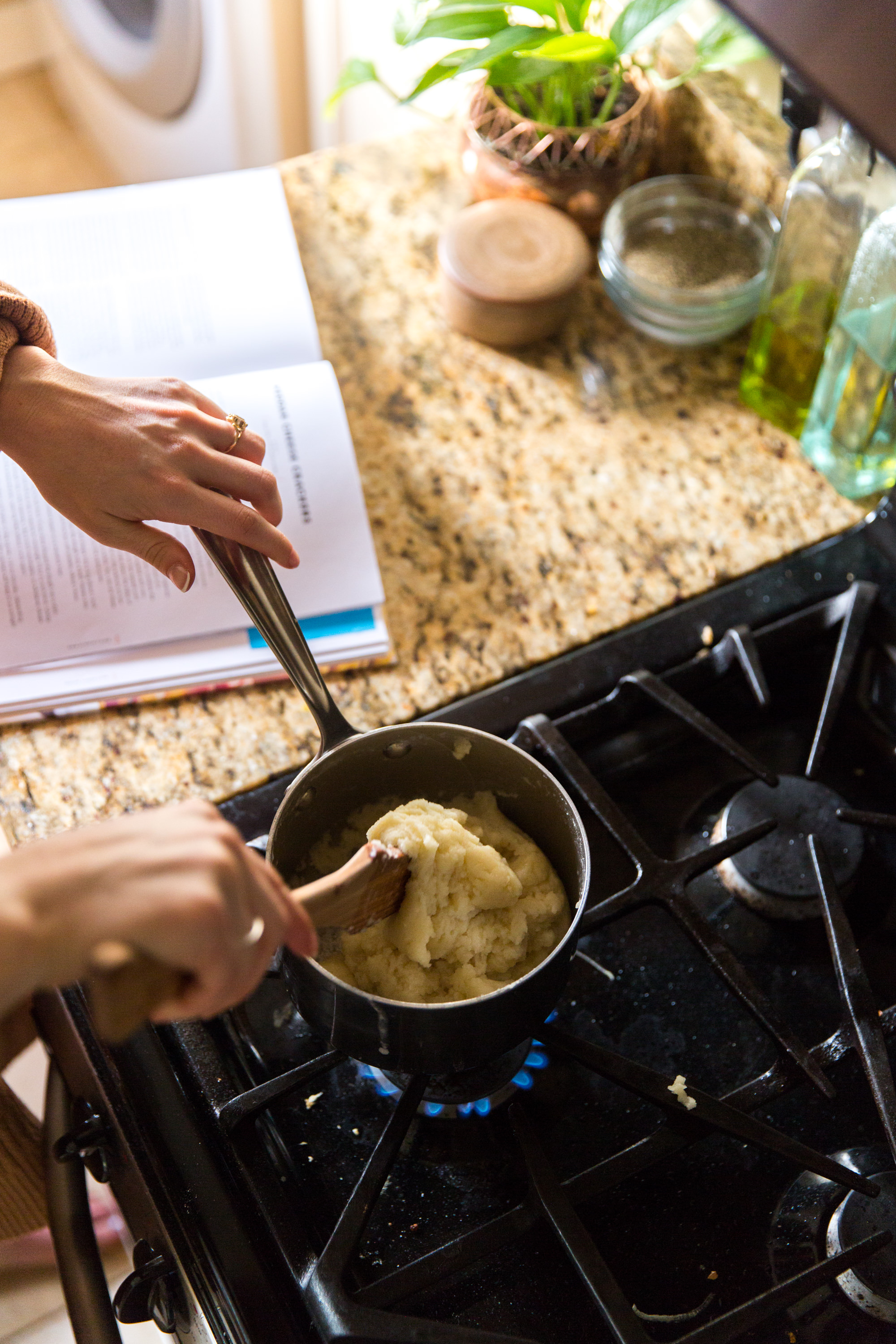 Stirring Choux Pastry