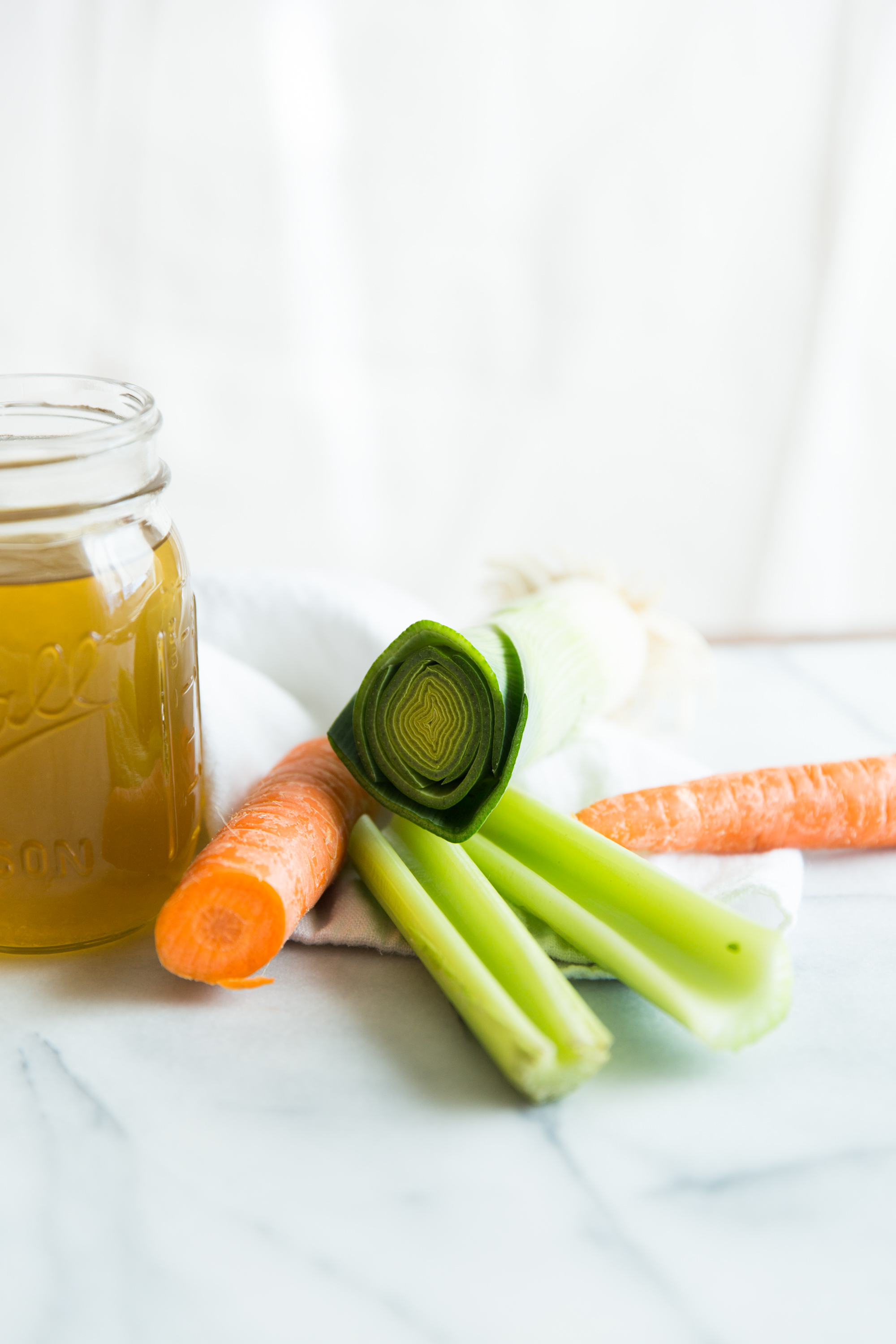 finished vegetable broth