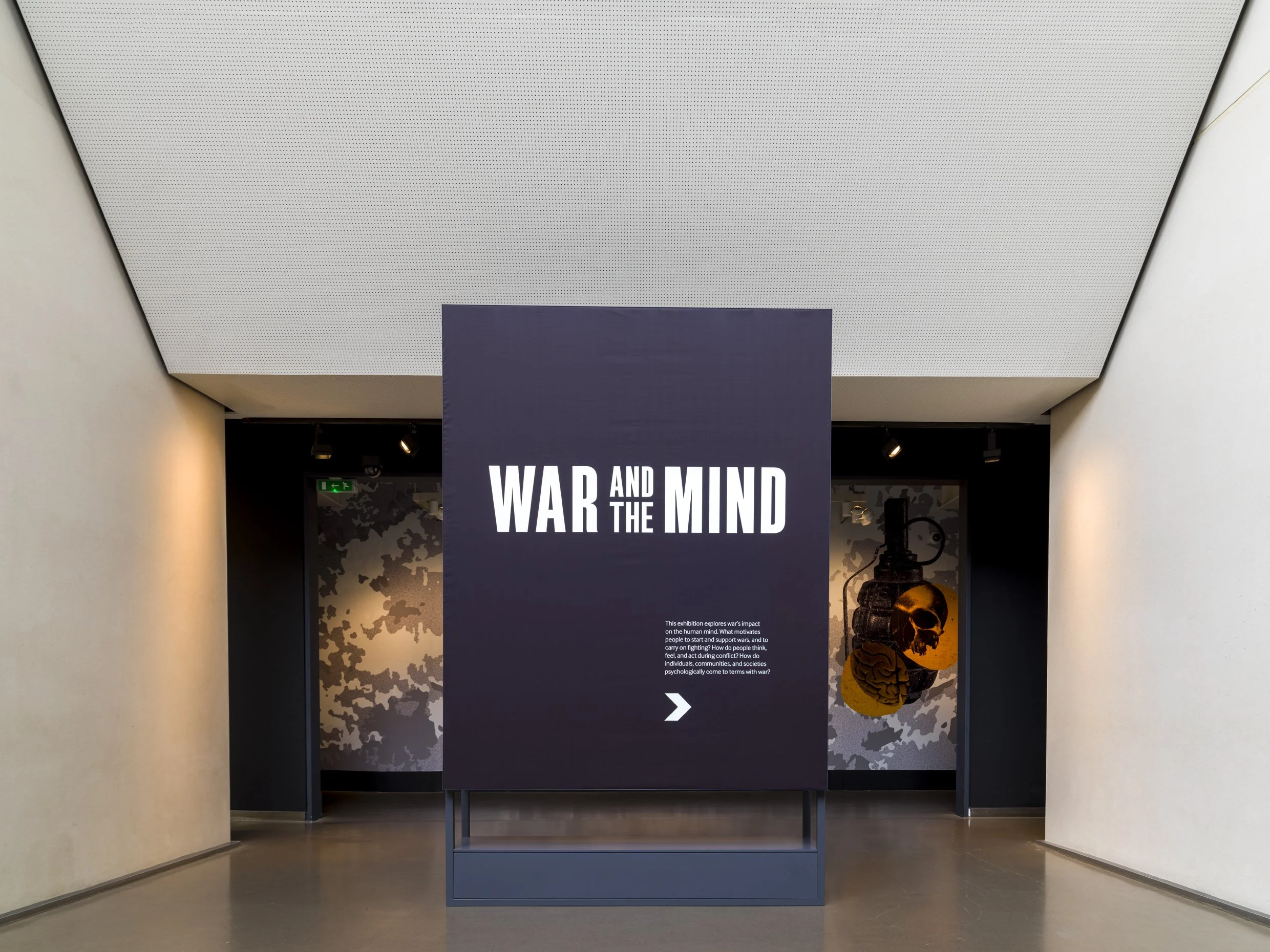   War and the Mind at the Imperial War Museum London   Exploring the Psychological Dimensions of Conflict   Studio Scamps collaborated with PLAID Design Studios to create the 2D graphics for  War and the Mind , a powerful exhibition at the Imperial W