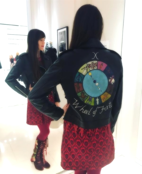 Wheel of Fortune Motherpeace Dior leather jacket