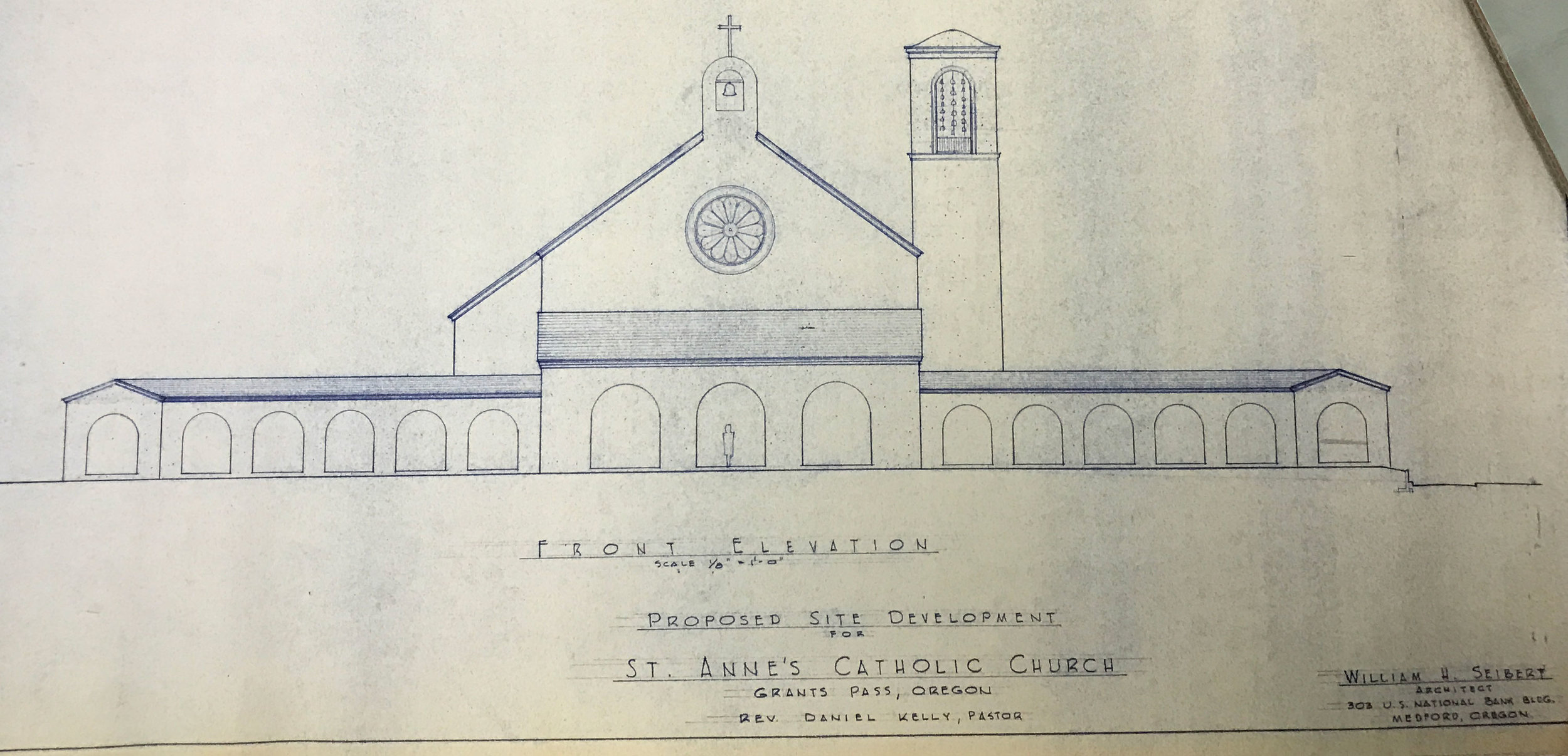 Conceptual Elevation Rendering of St. Anne, July 31, 1956