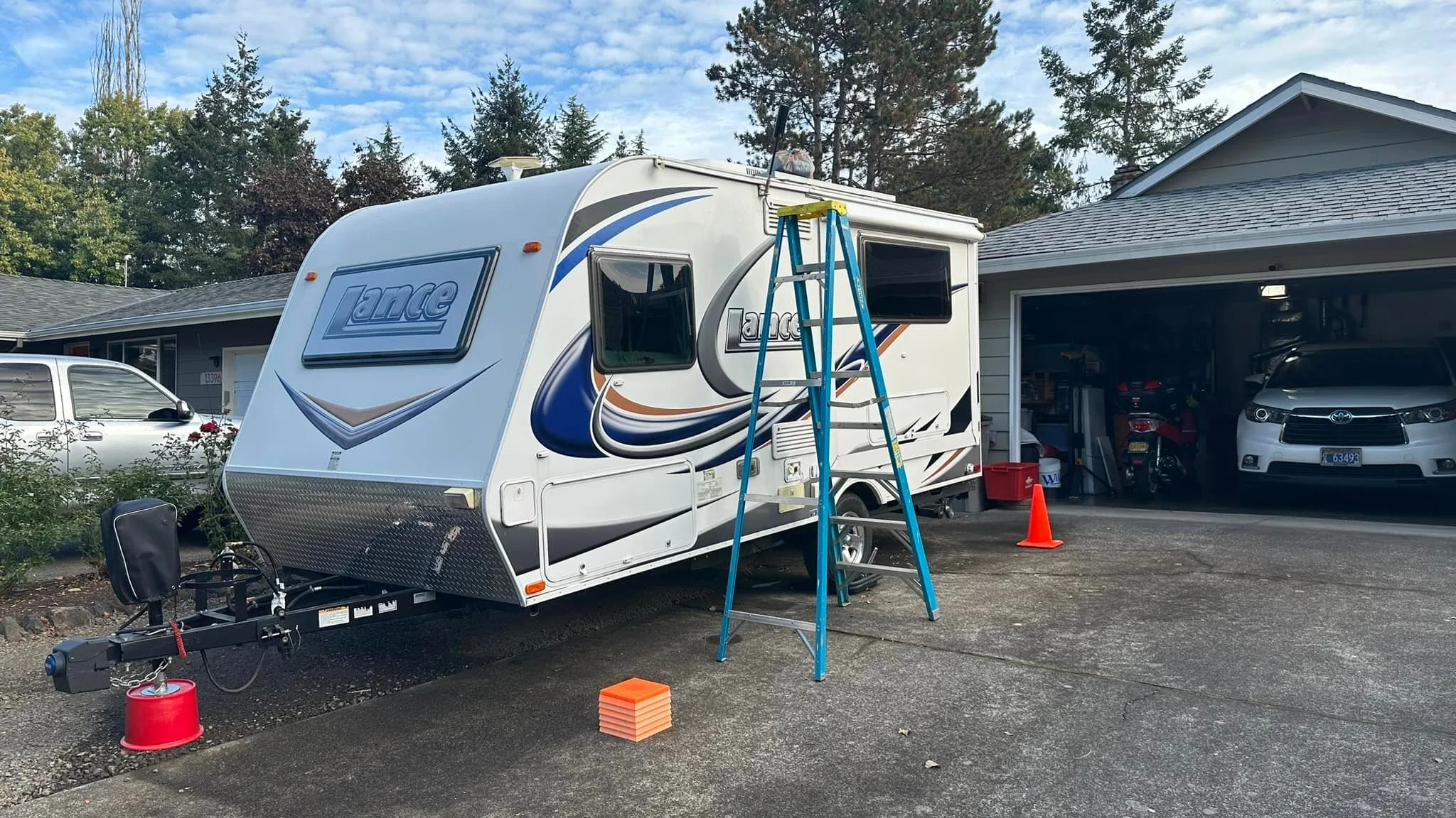The time has come to wash, winterize, and cover my trailer for the winter. ￼ Bonus: I didn&rsquo;t even fall off the top of the trailer. ￼