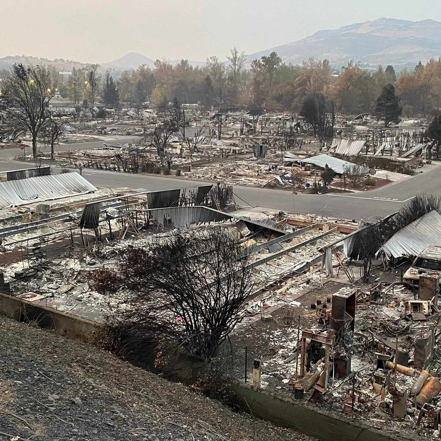 A look at the devastation caused by the Almeda Fire in just one neighborhood of Talent, OR.