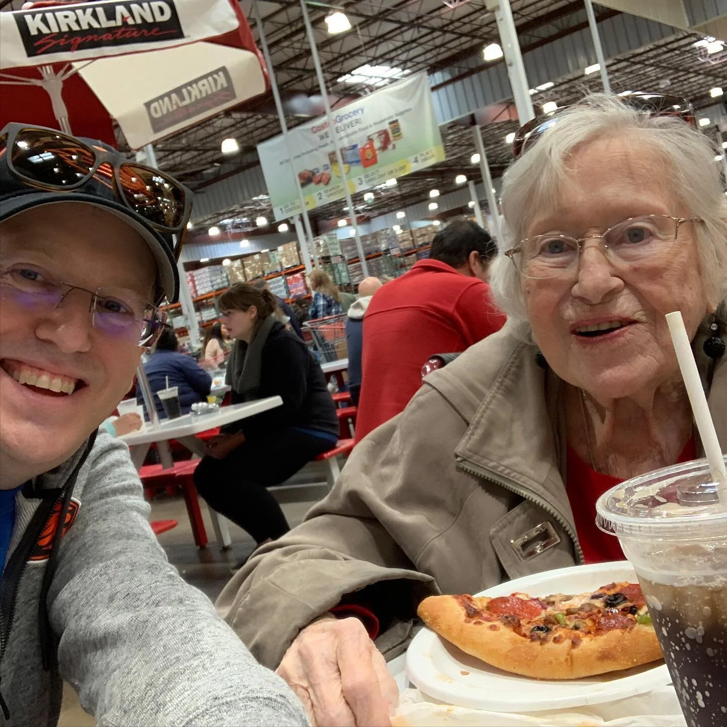 Me and my mom at your favorite place, the &ldquo;Basilica of Saint Costco&rdquo;