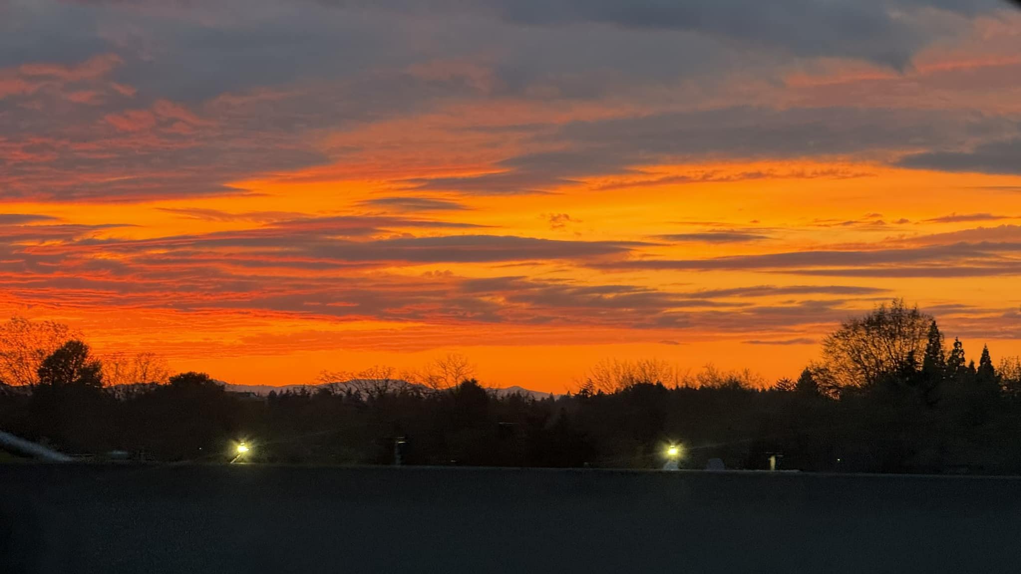 Beautiful sunset looking west from Beaverton. The heavens proclaim the glory of God! Ps. 19:2