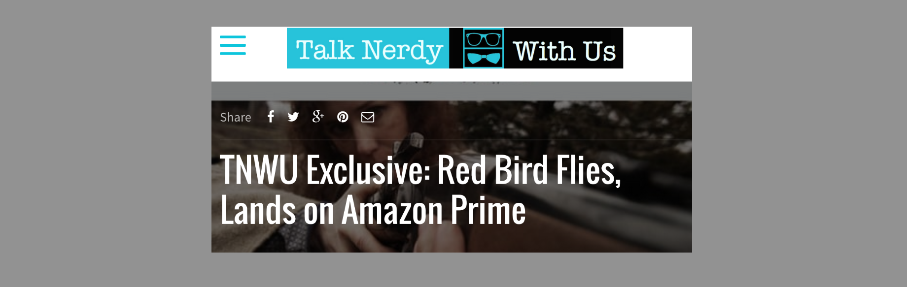 Red Bird Flies, Lands on Amazon Prime - Article in Talk Nerdy With Us