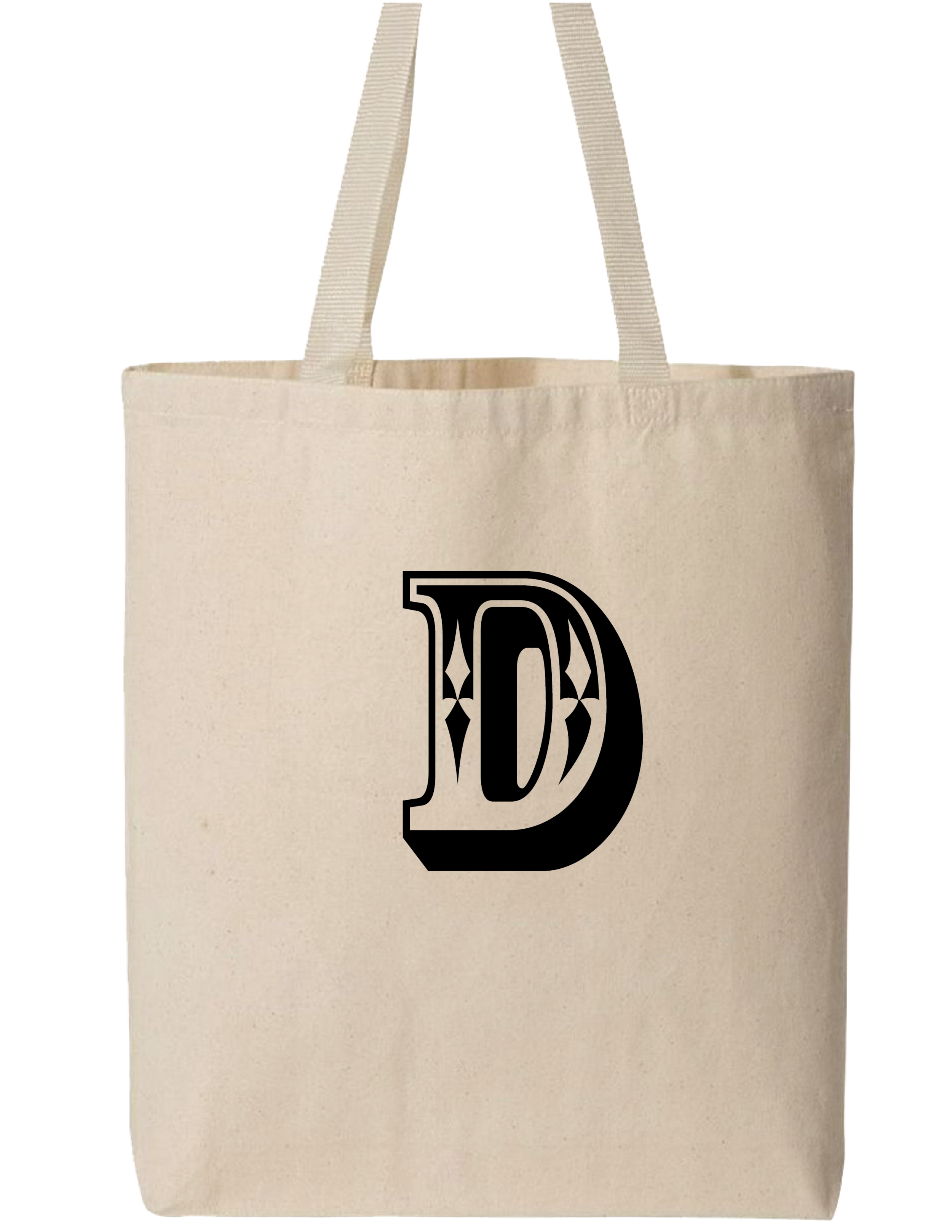 Monogram Single Letter Carnival Tote