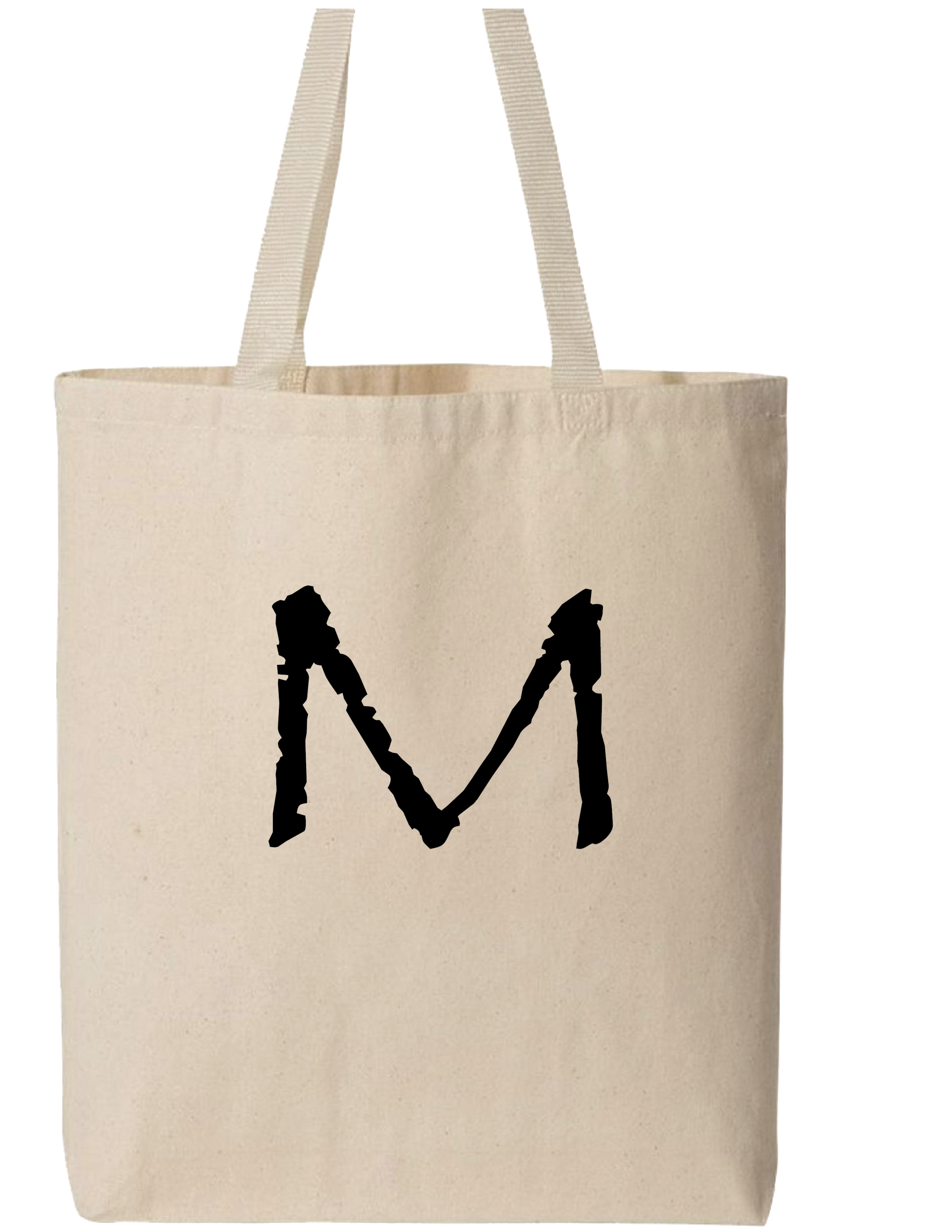 Monogram Single Letter Tribal Tote Bag
